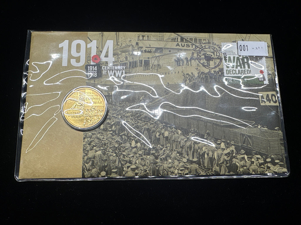 #101 1914 WWI Centenary $1 Coin & Stamp PNC – Australia Post Limited Edition