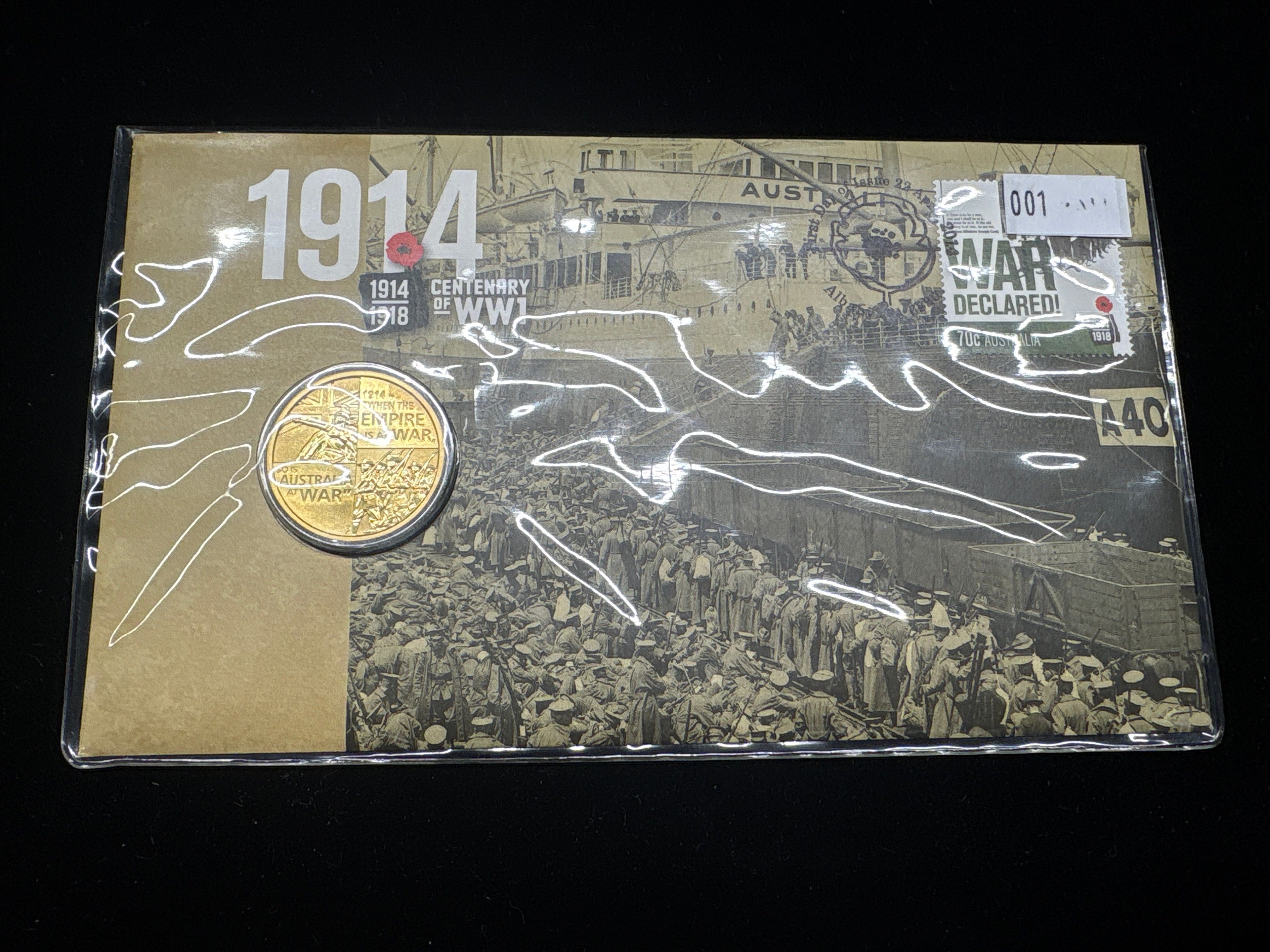 #101 1914 WWI Centenary $1 Coin & Stamp PNC – Australia Post Limited Edition