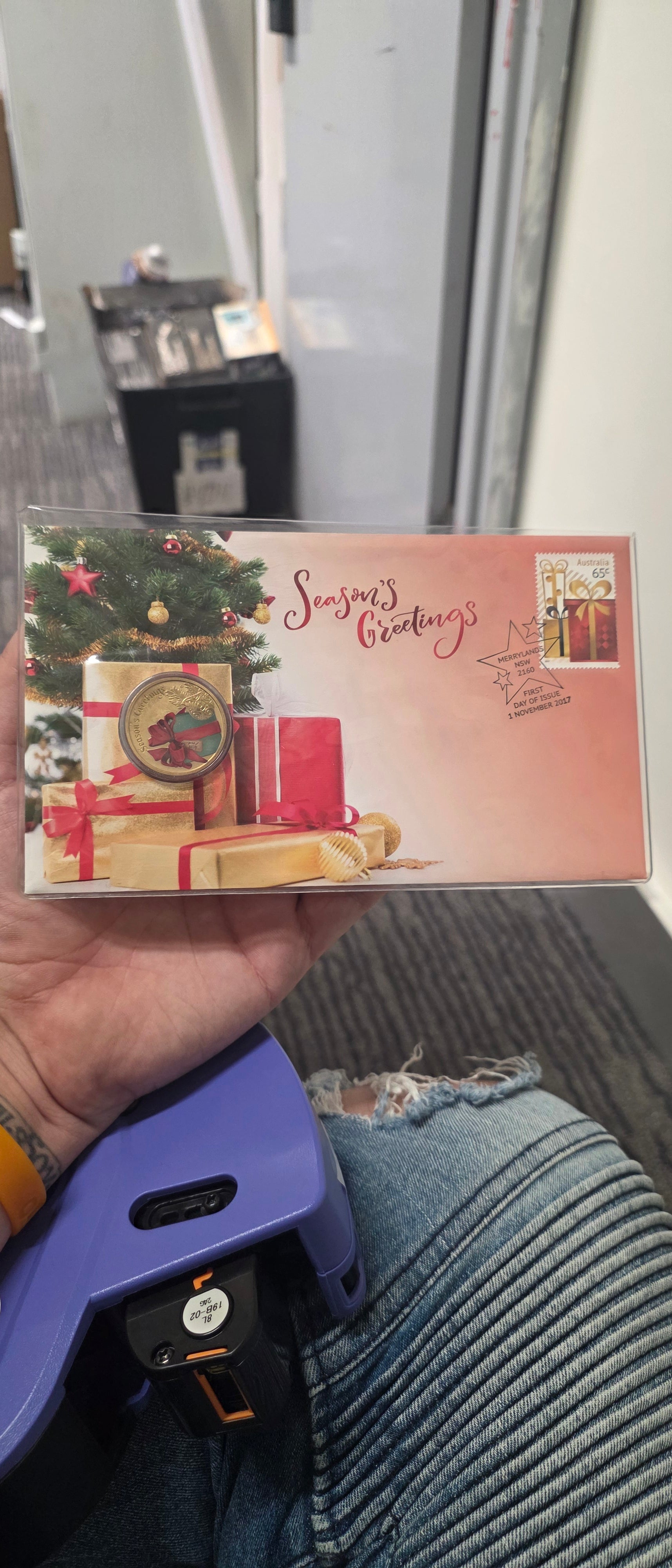 #032 2017 Australia Post Season’s Greetings PNC – Limited Edition 7,000 Holiday Coin & Stamp Cover