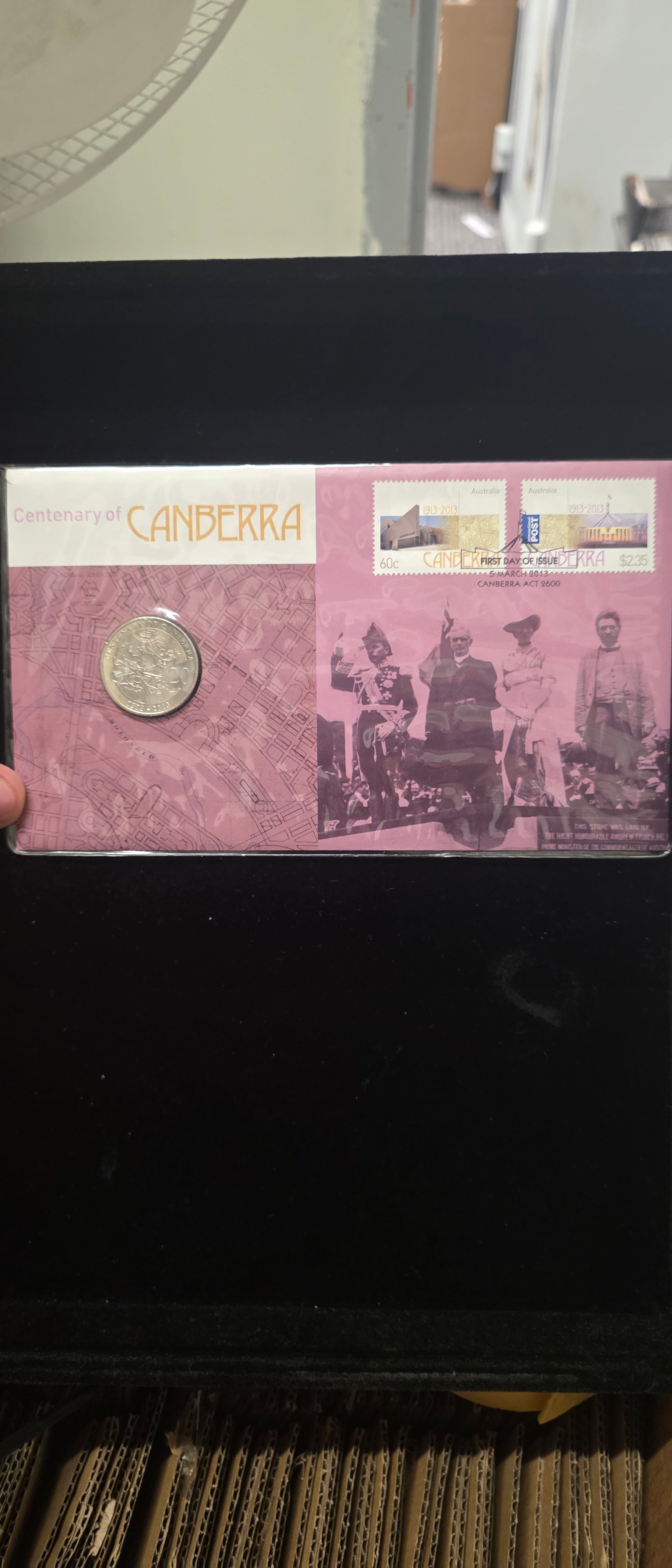#051 Centenary of Canberra 2013 PNC – $1 Coin & Stamp Cover Australia Post