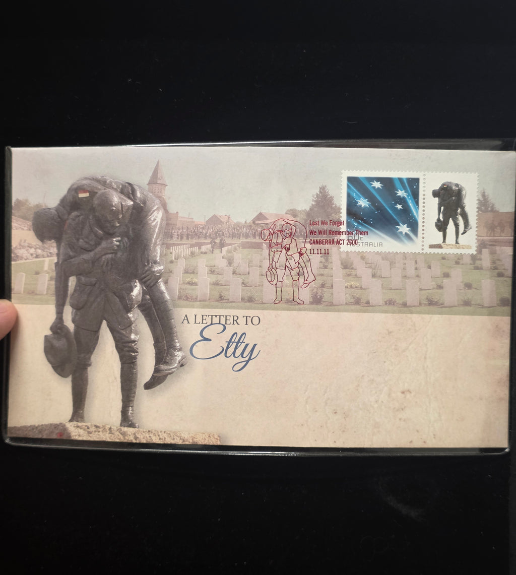#075 A Letter to Etty WWI Limited Edition Australia Post PNC – Numbered out of 10,000
