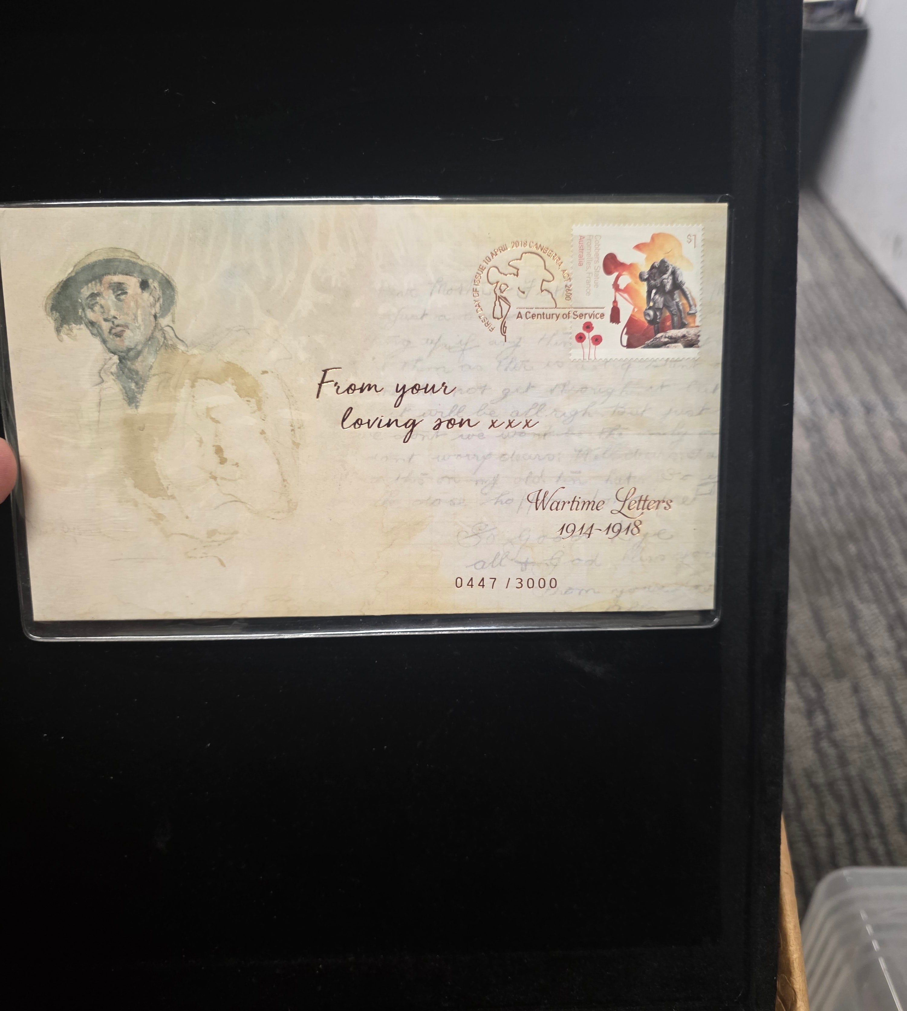 #078 Wartime Letters 1914–1918 Limited Edition Postal Cover #0447/3000 – Australia Post Collectible