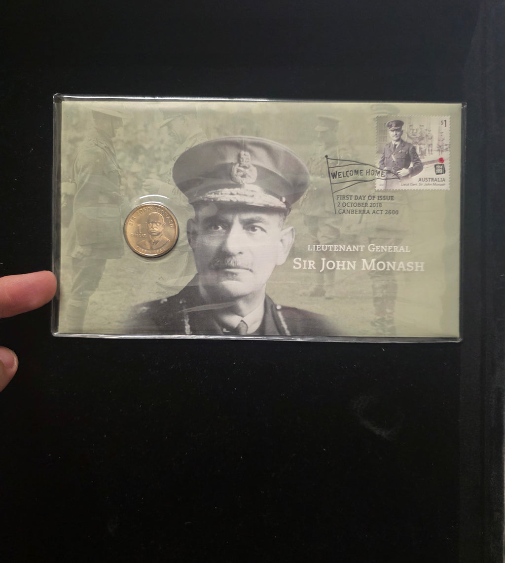 #084 2018 Sir John Monash Postal & Numismatic Cover – Limited Edition 7,500
