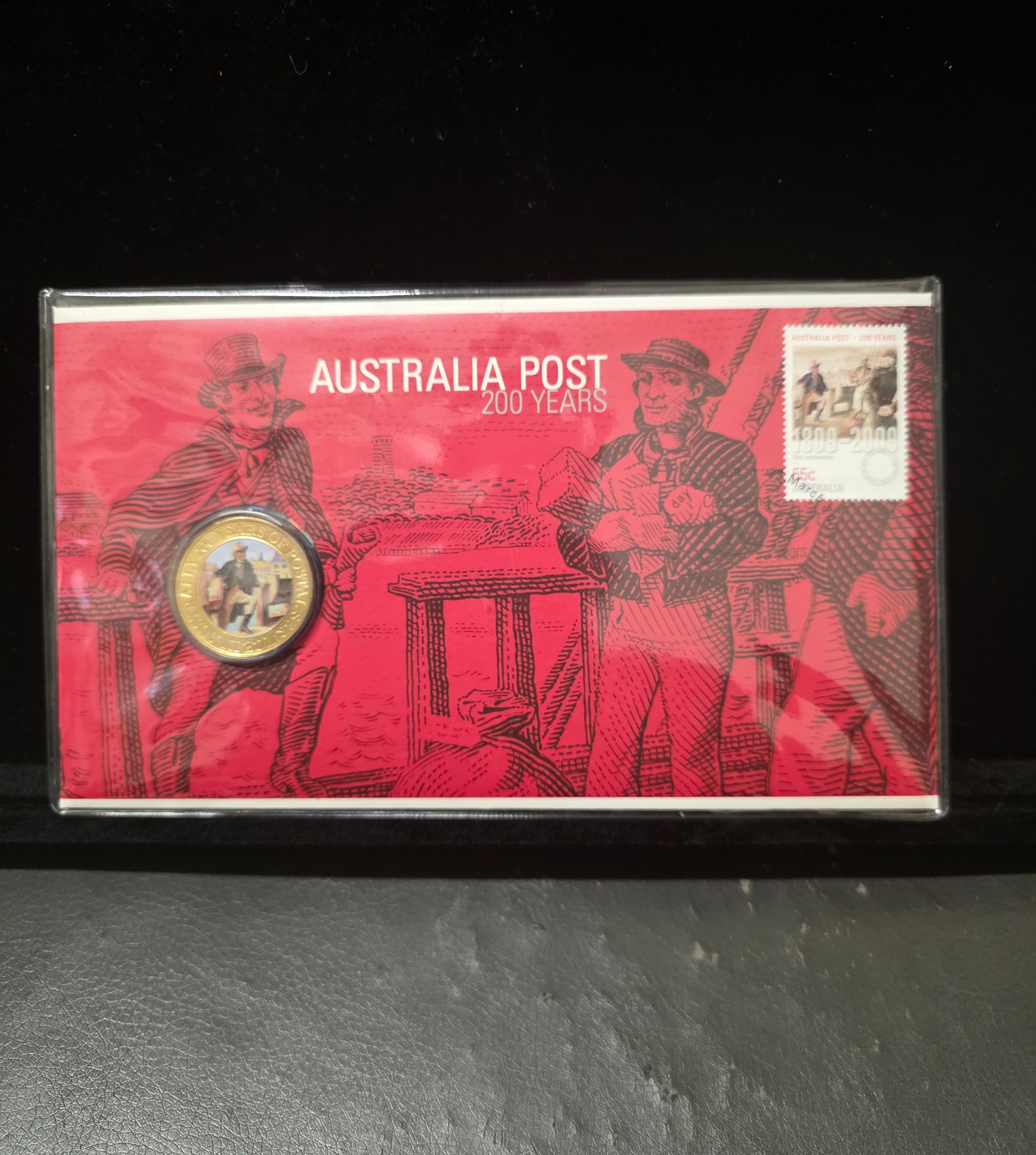 #135 Australia Post 200 Years PNC – $1 Coin & Stamp Commemorative Pack (2009)