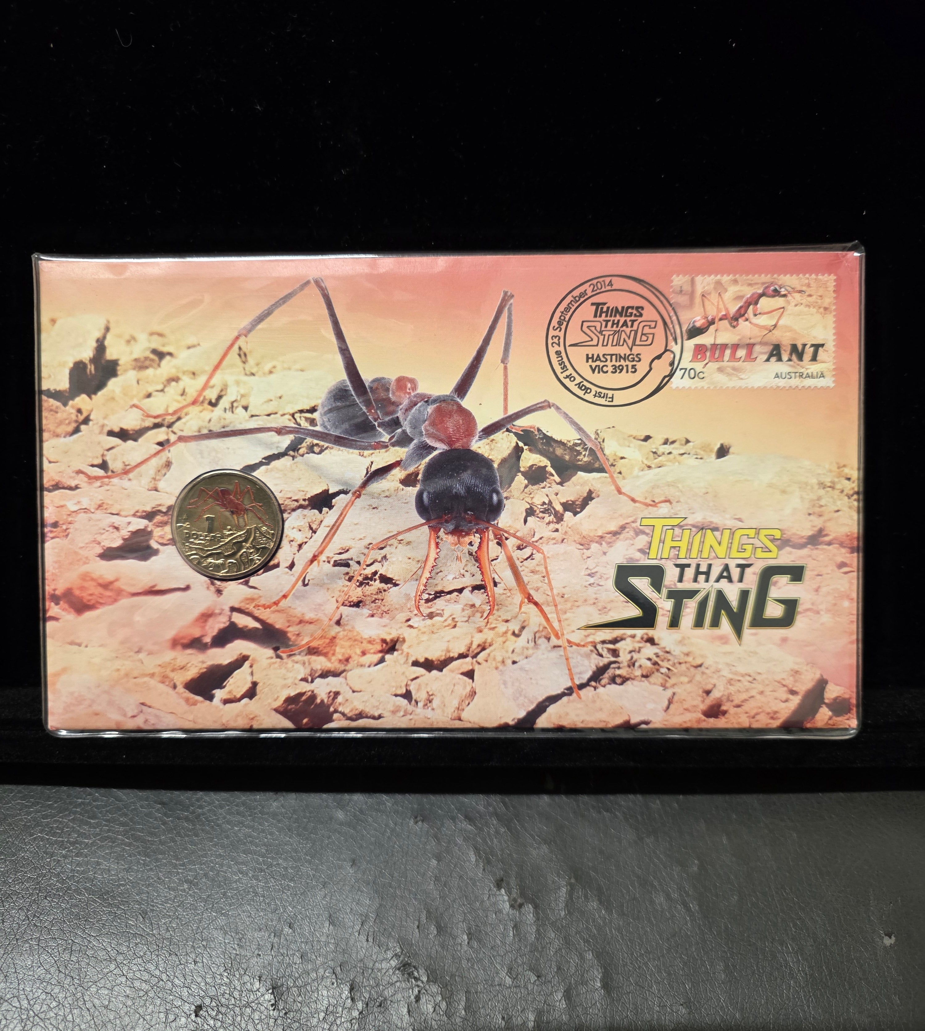 #145 2014 “Bull Ant – Things That Sting” PNC • Australia Post • Limited Issue 1 of 11,000