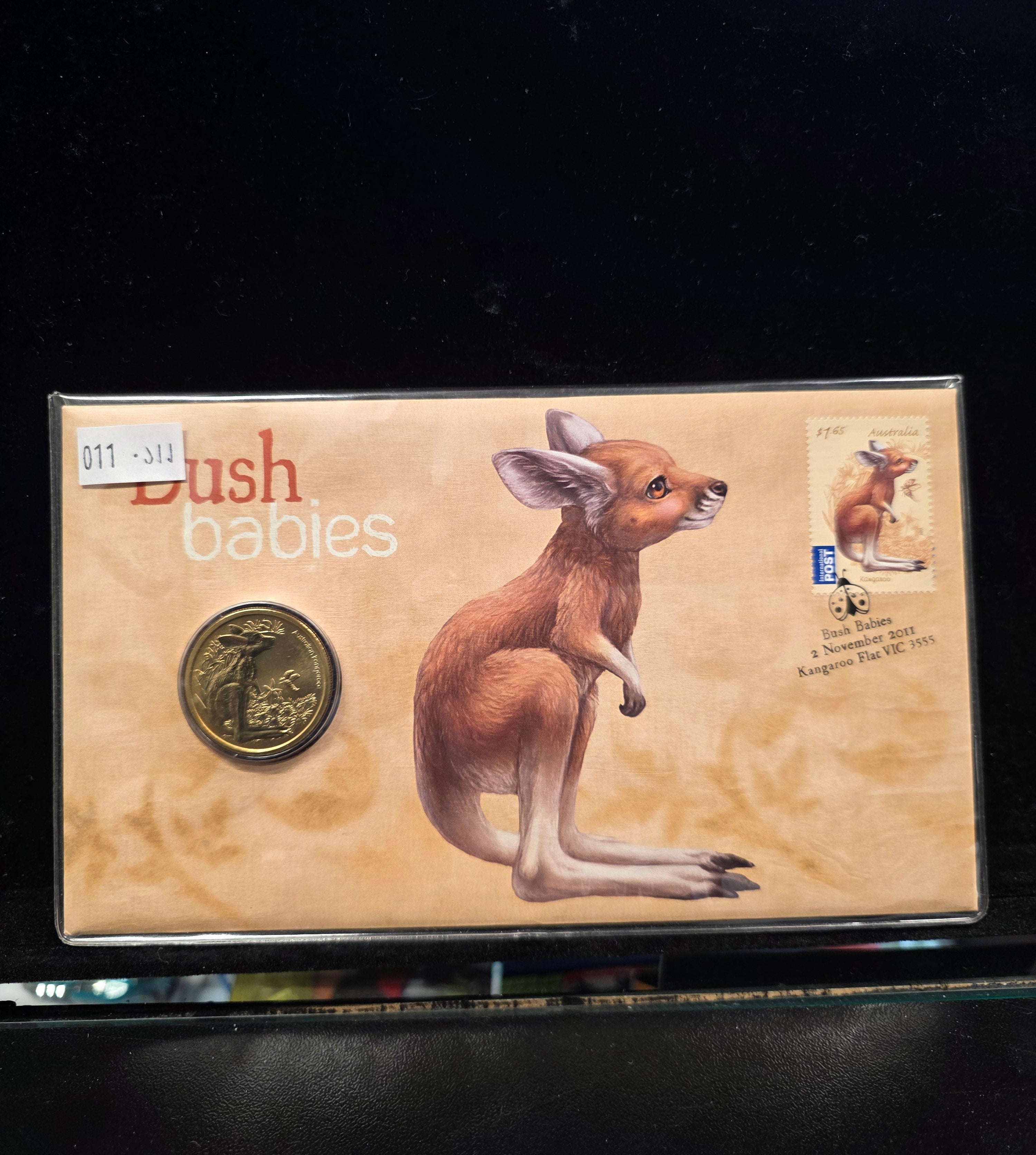 #011 Bush Babies 2011 Kangaroo PNC – Australia Post Coin & Stamp Collectible