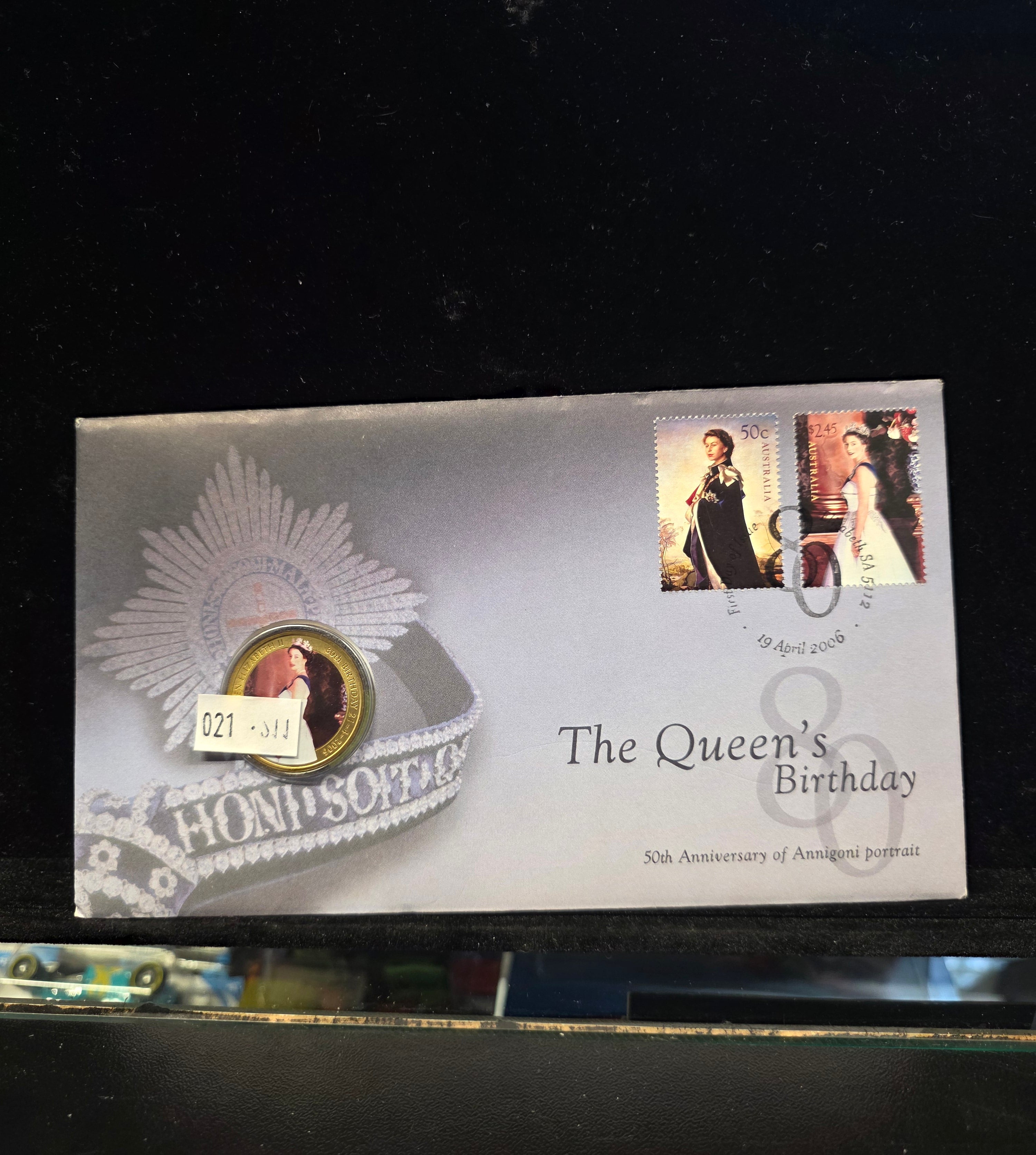 #021 Queen’s 80th Birthday 2006 Australia Post PNC – 50th Anniversary of Annigoni Portrait