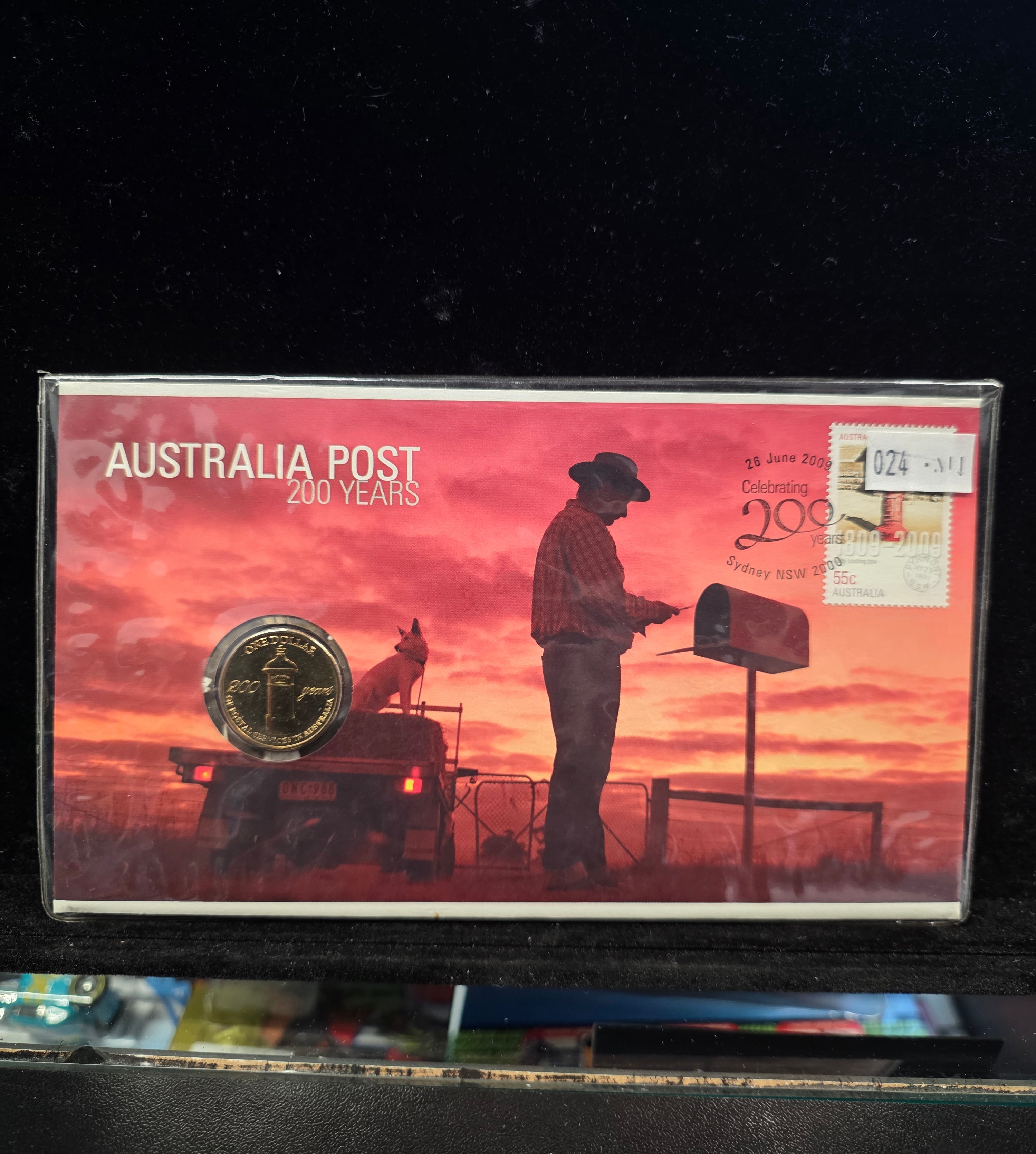 #024 Australia Post 200 Years PNC • 2009 Stamp & $1 Coin Collectible