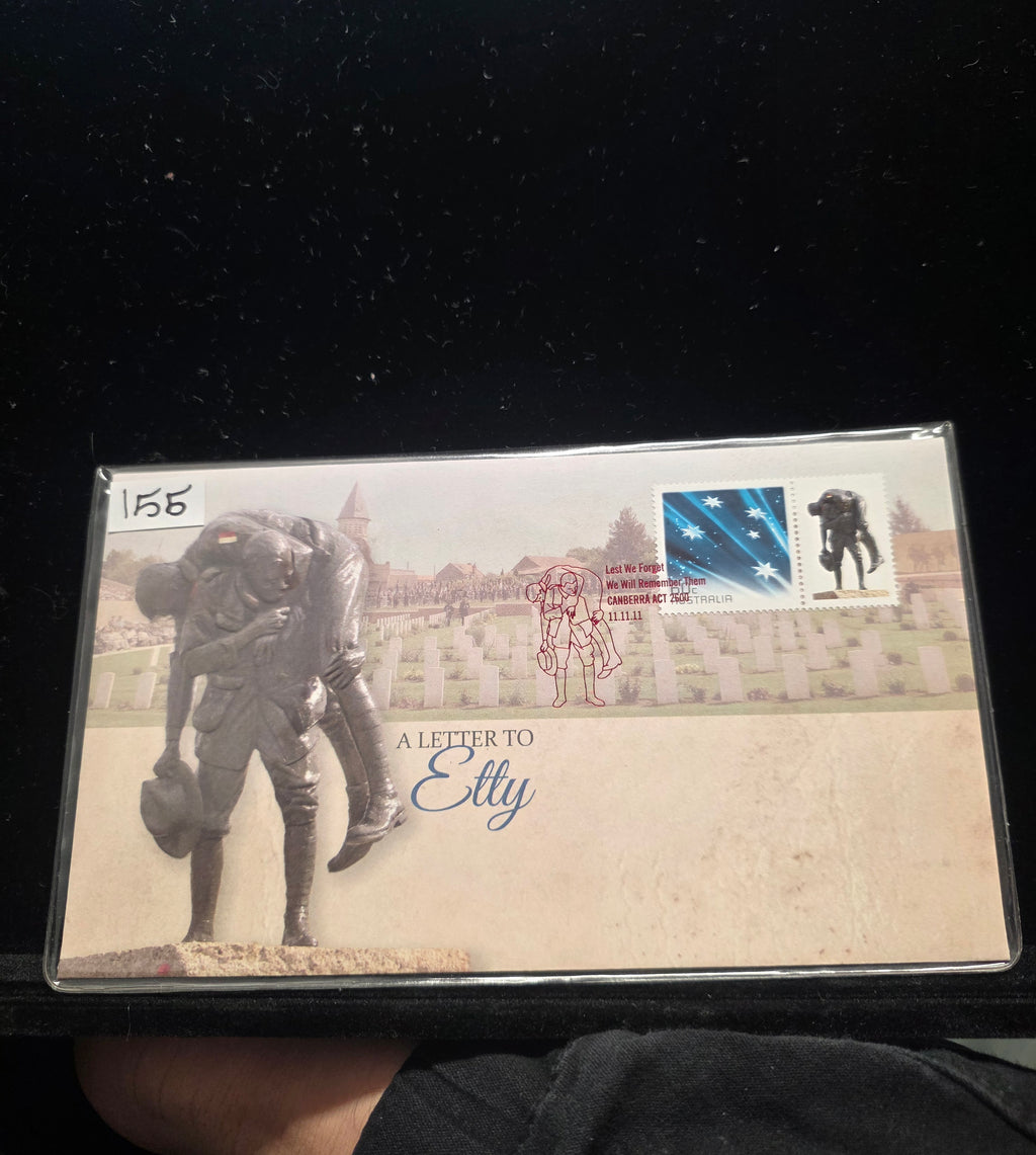 #155 A Letter to Etty WWI Commemorative Australia Post Limited Edition Cover (#5073/10,000)
