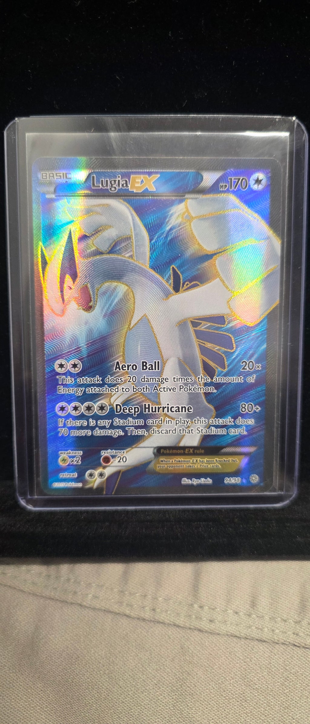 #Pk018 Lugia EX Full Art 94/98 – Pokémon Card – XY Ancient Origins Holo Rare