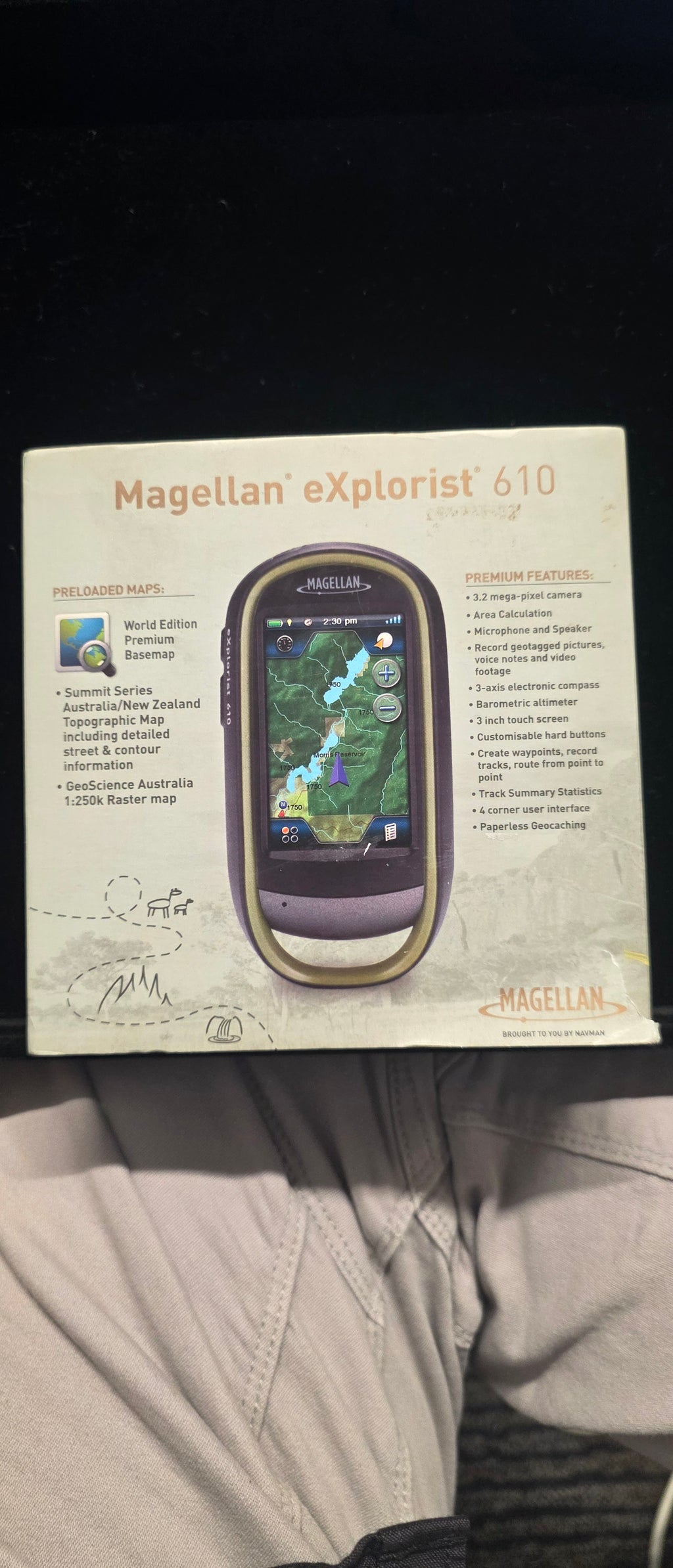 #P014 Magellan eXplorist 610 Handheld GPS – Rugged Outdoor Navigator with Australia/NZ Maps