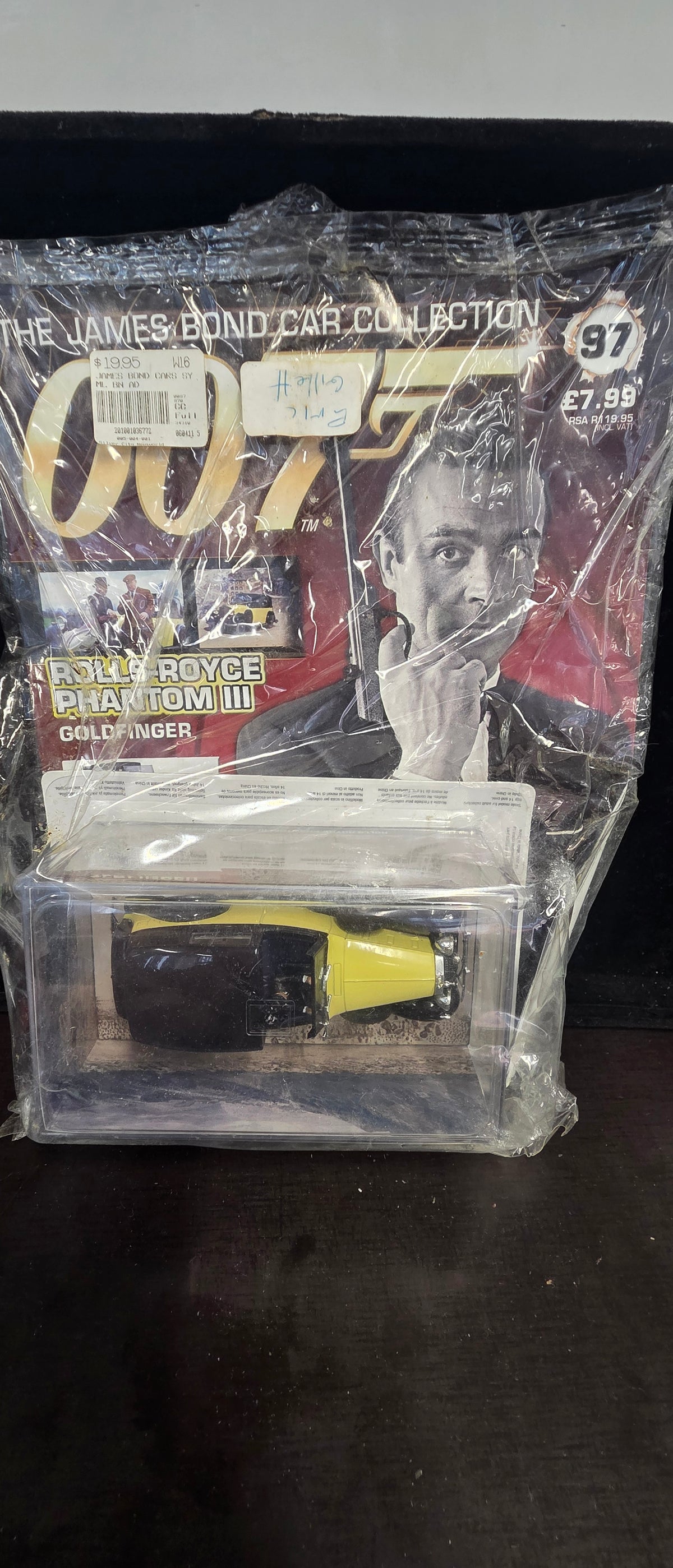 #P016 James Bond 007 Car Collection #97 – Rolls-Royce Phantom III “Goldfinger” Diecast w/ Magazine (Sealed)