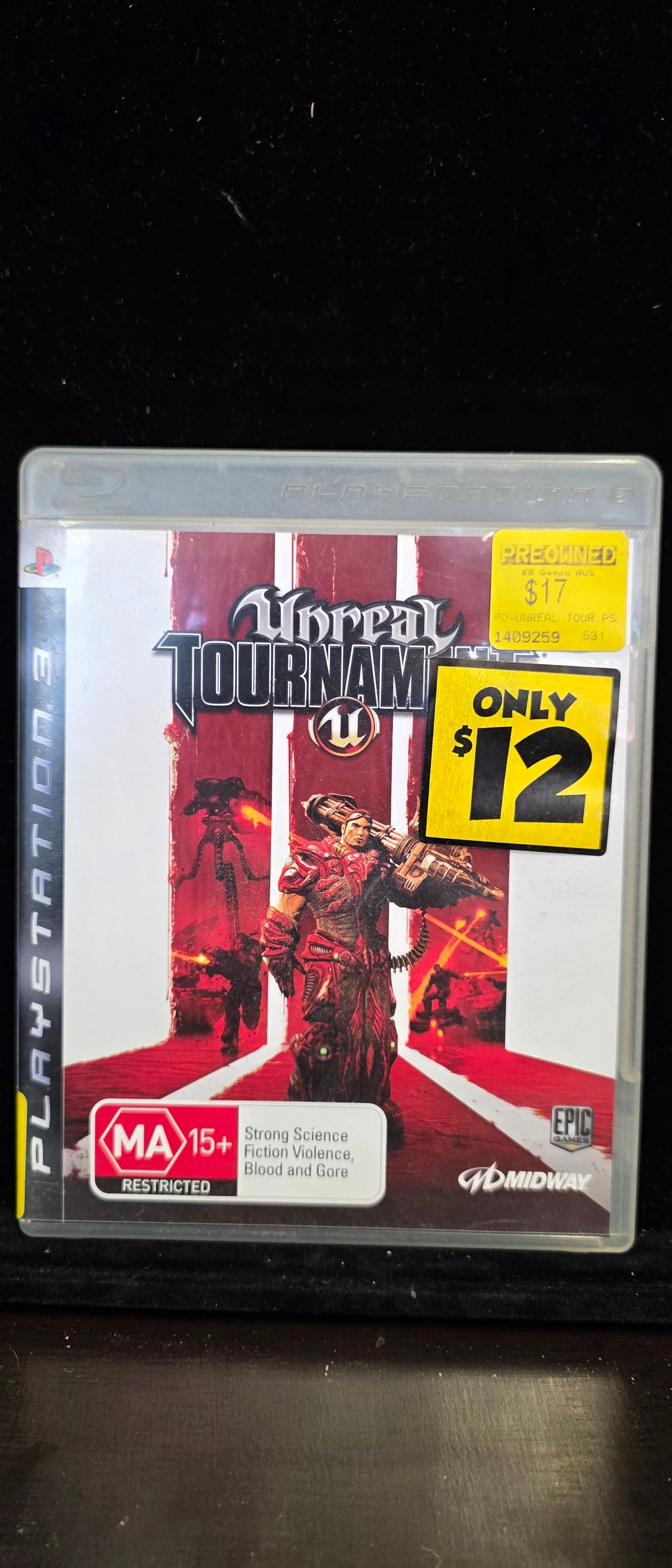 #P018 Unreal Tournament III (PS3) – Complete CIB, MA15+ Australian Version