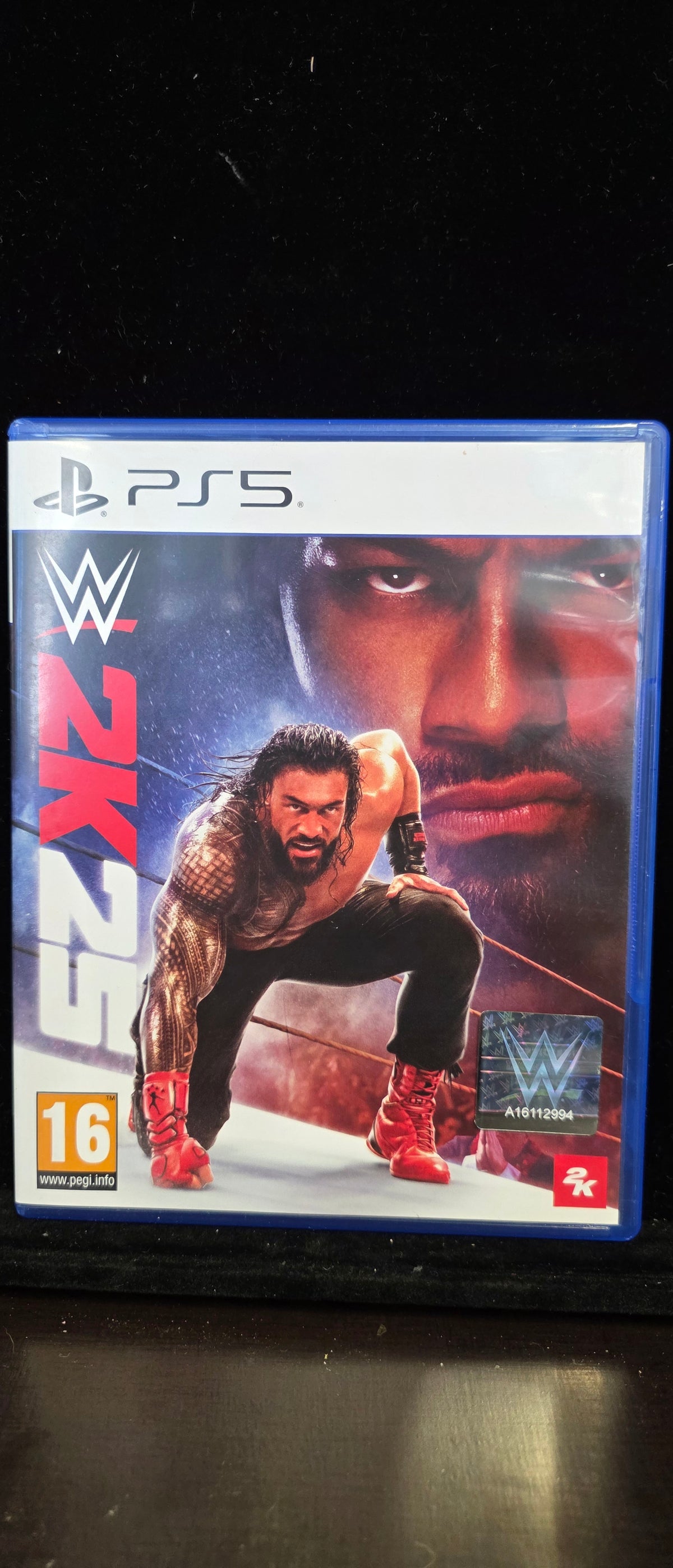 #P018 PS5 WWE 2K25 Game – Roman Reigns Cover, PEGI 16, Complete in Case