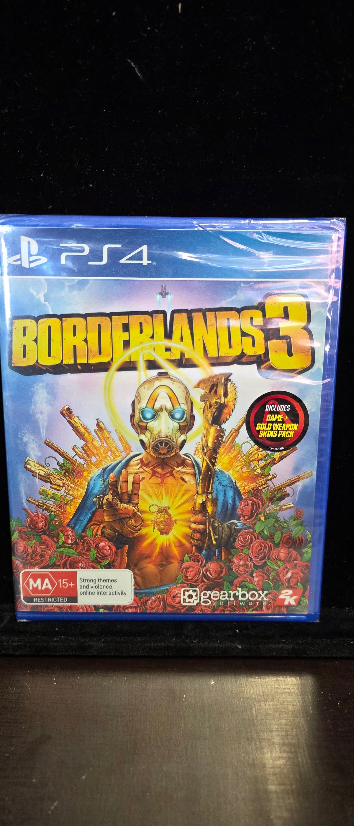 #P018 PS4 Borderlands 3 – New Sealed AUS Release w/ Gold Weapon Skins Pack