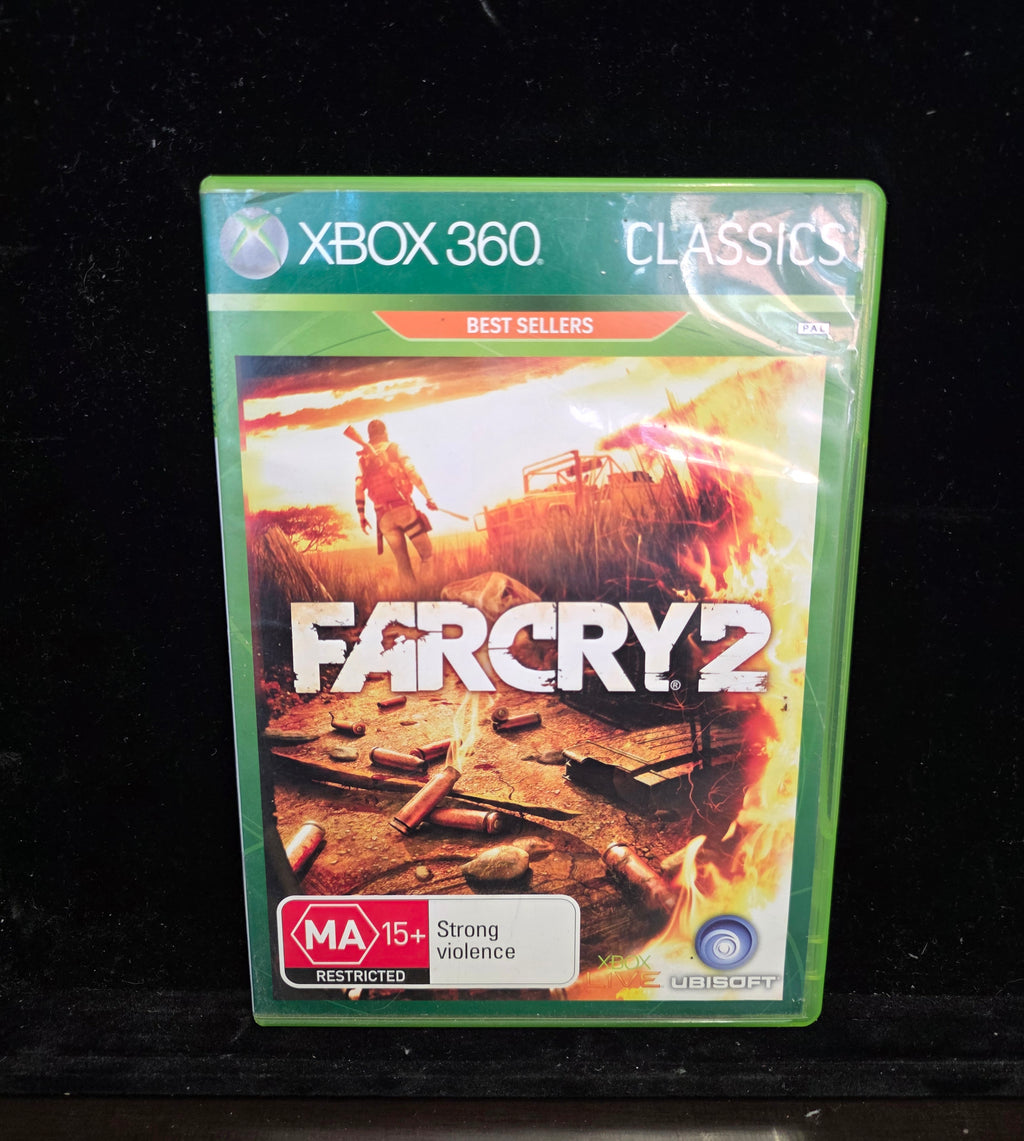 #P018 Far Cry 2 Xbox 360 Classics (PAL) MA15+ – Ubisoft FPS Shooter Game