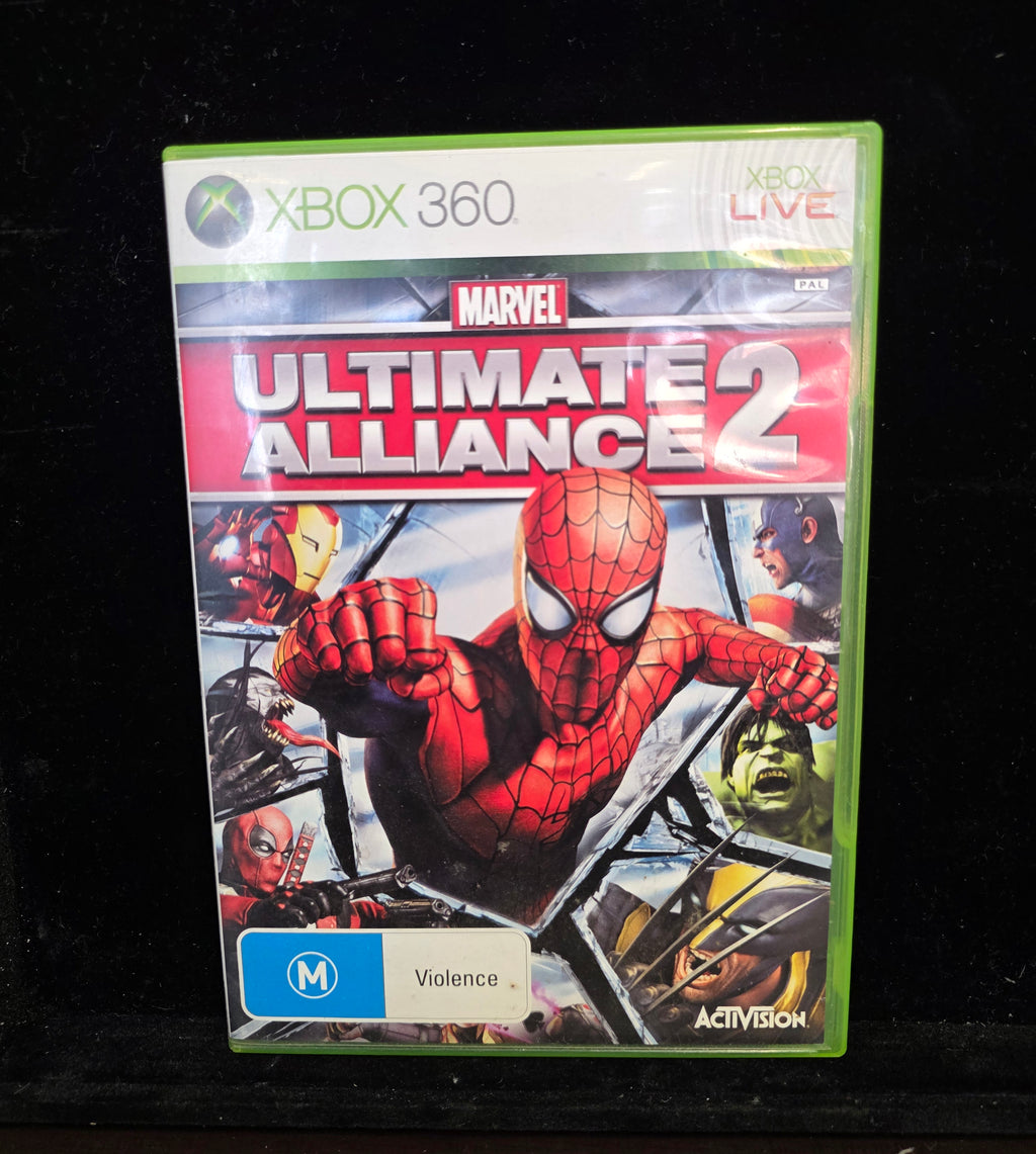 #P018 Xbox 360 Game – Marvel: Ultimate Alliance 2 (PAL, AU M Rating, Cased)