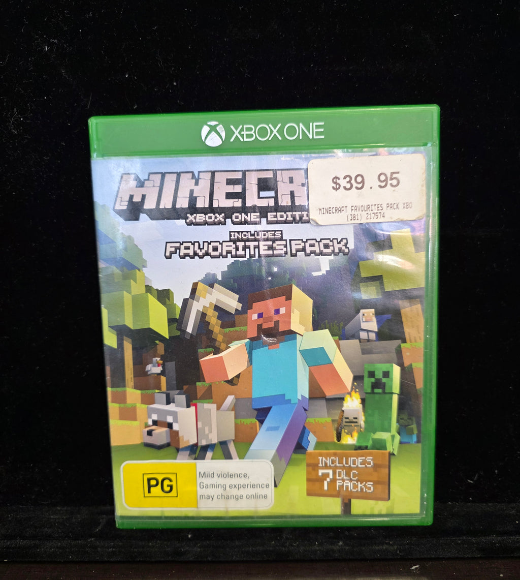 #P018 Minecraft Xbox One Edition – Favorites Pack w/ 7 DLC Packs (PG | Xbox One Game)