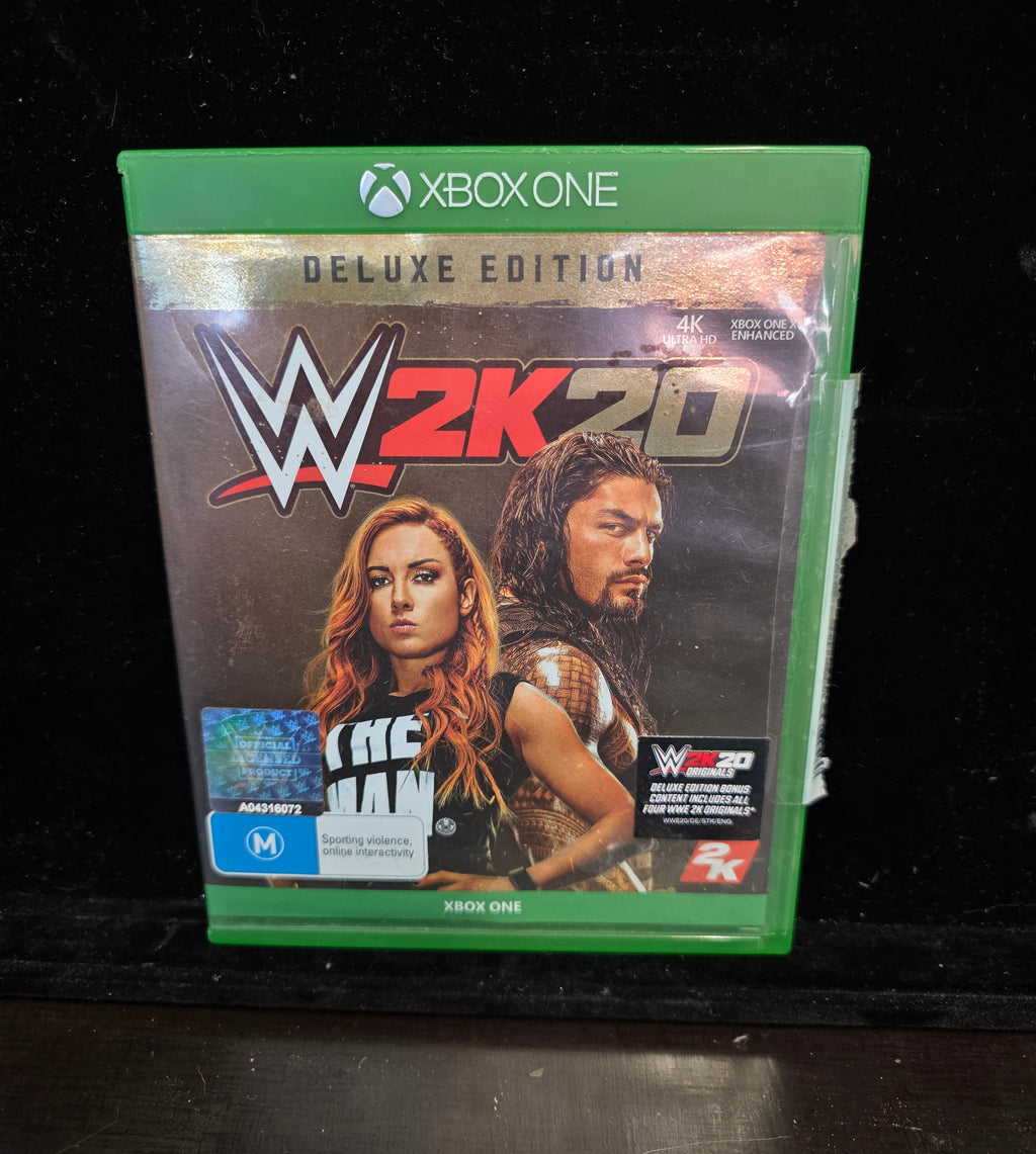 #P018 WWE 2K20 Deluxe Edition Xbox One – Sealed PAL AU Import, Becky & Roman Cover