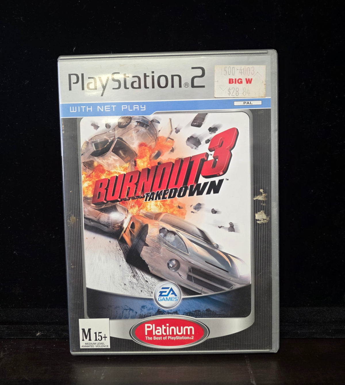 #P019 Burnout 3: Takedown – PlayStation 2 PS2 Platinum PAL (With Net Play, CIB)