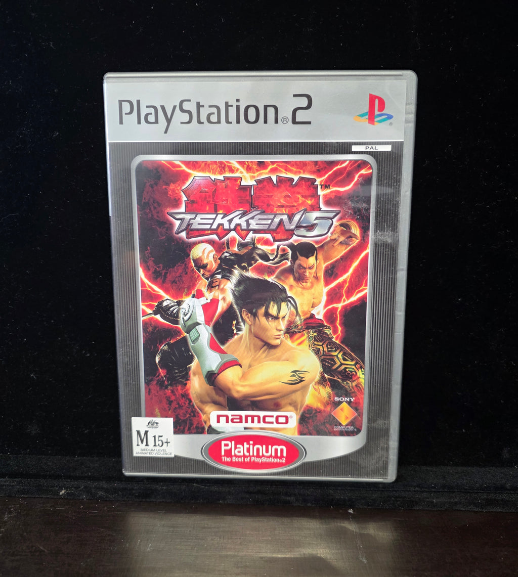 #P019 Tekken 5 (Platinum) – PlayStation 2 PS2 PAL Game M15+ Namco CIB