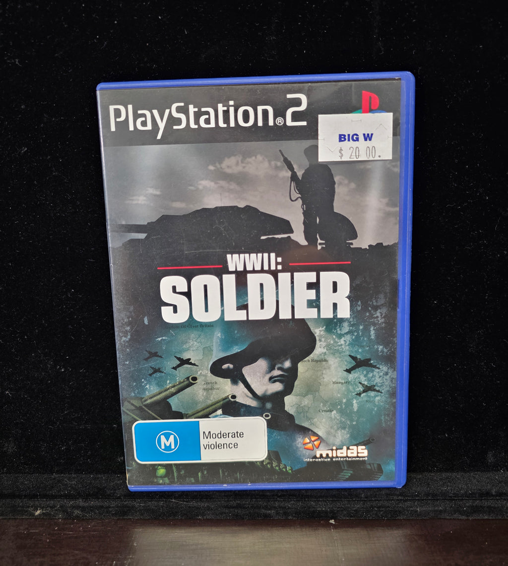 #P019 PlayStation 2 WWII: Soldier (PS2, PAL AUS) – Midas – Tested WWII FPS Game