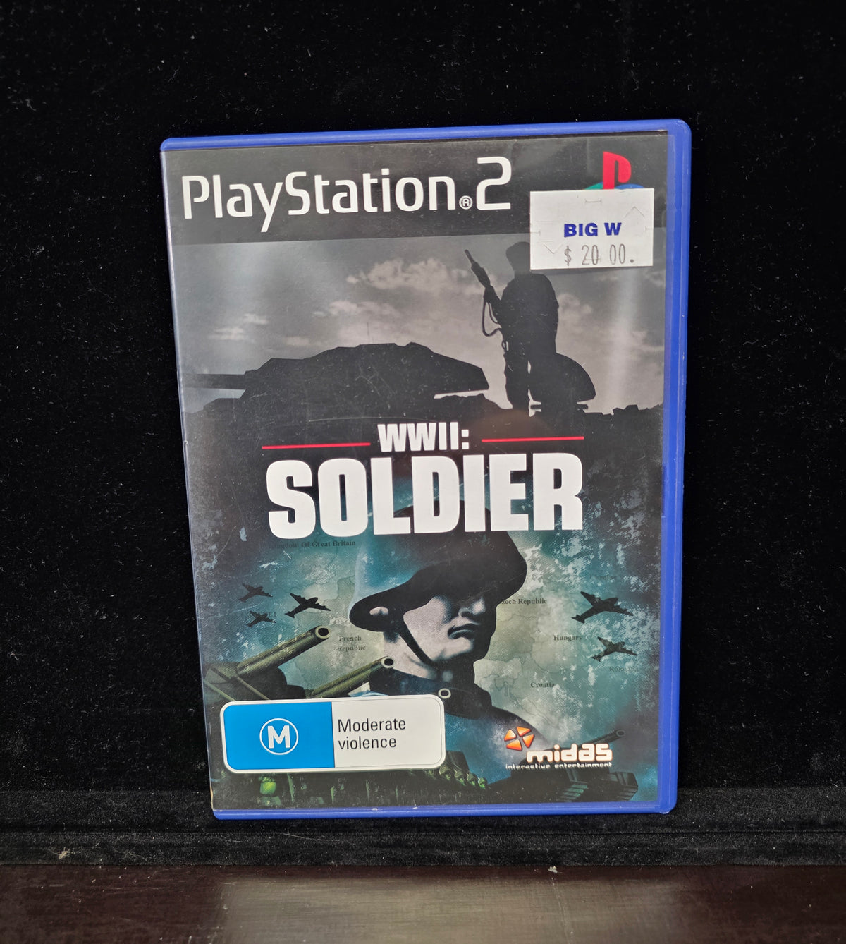 #P019 PlayStation 2 WWII: Soldier (PS2, PAL AUS) – Midas – Tested WWII FPS Game