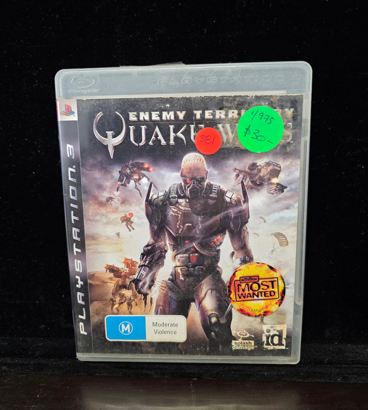 #P019  PS3 Enemy Territory: Quake Wars – Complete CIB (Aus PAL) Shooter – Activision Most Wanted Edition