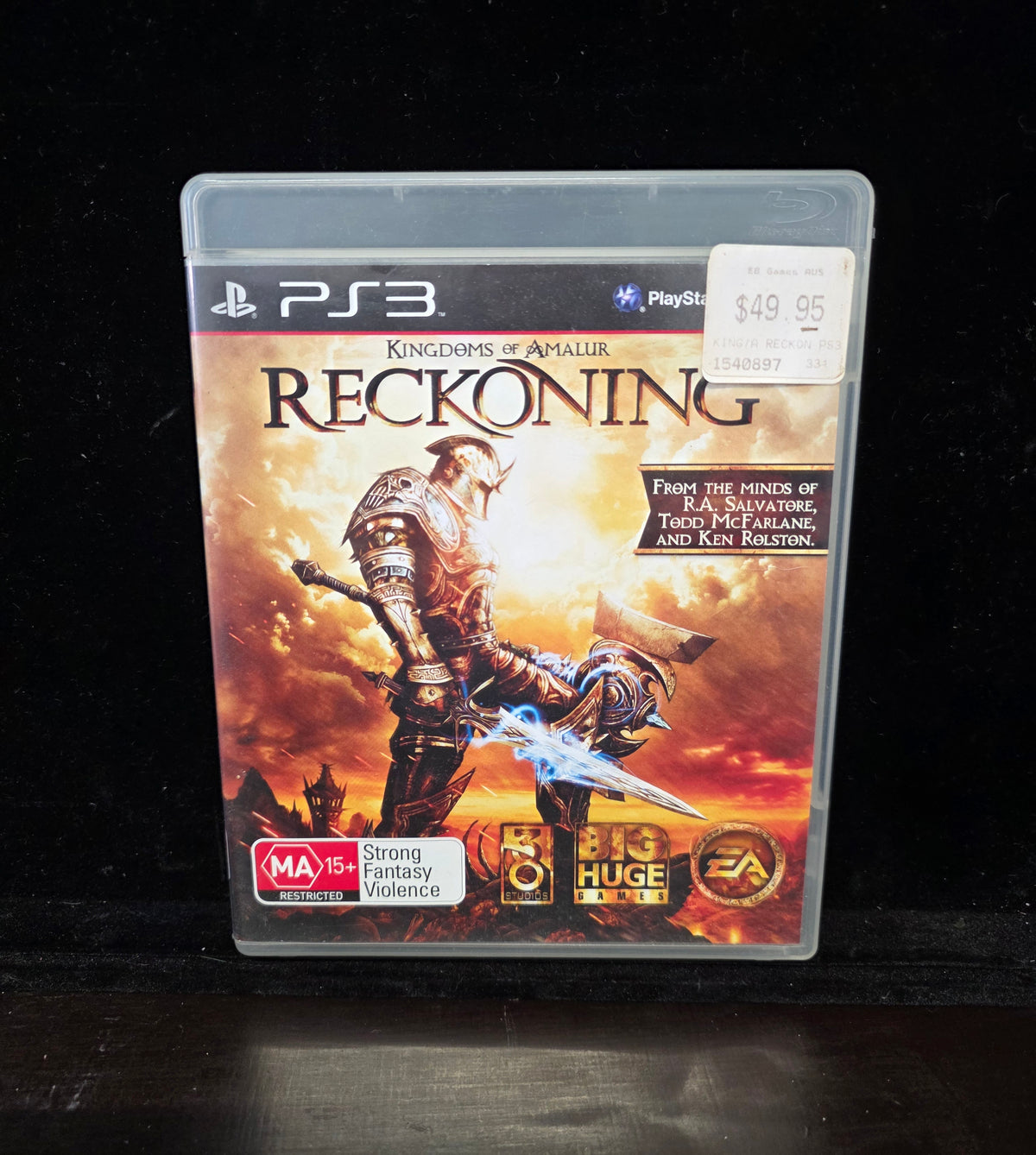 #P019 PS3 Kingdoms of Amalur: Reckoning (MA15+) Complete CIB – Big Huge Games/Electronic Arts RPG