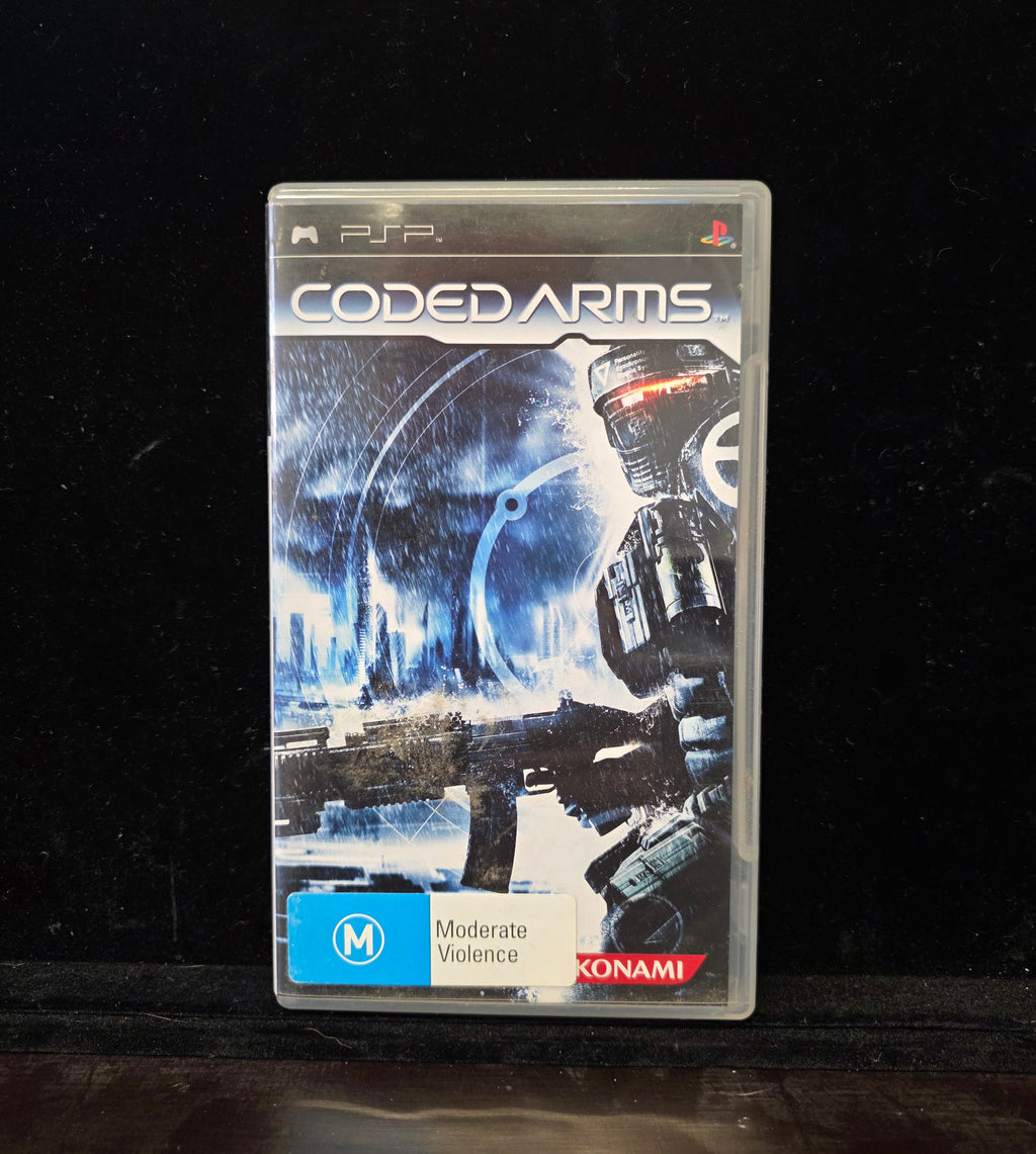 #P020 PSP Coded Arms (Konami) – Aussie PAL Release, Complete Case & Artwork, M Rating