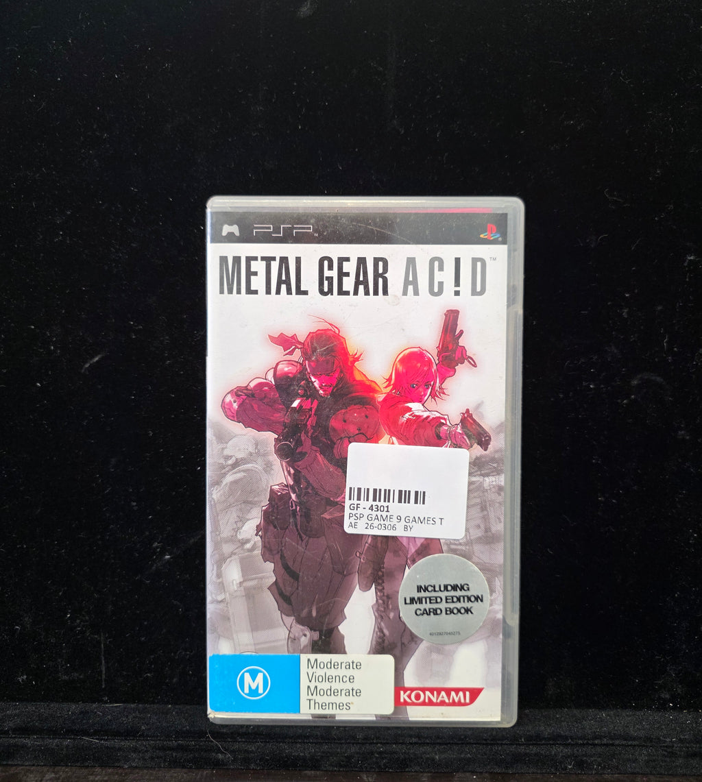 #P020 PSP Metal Gear Ac!d (Konami) – Complete w/ Limited Edition Card Book PAL