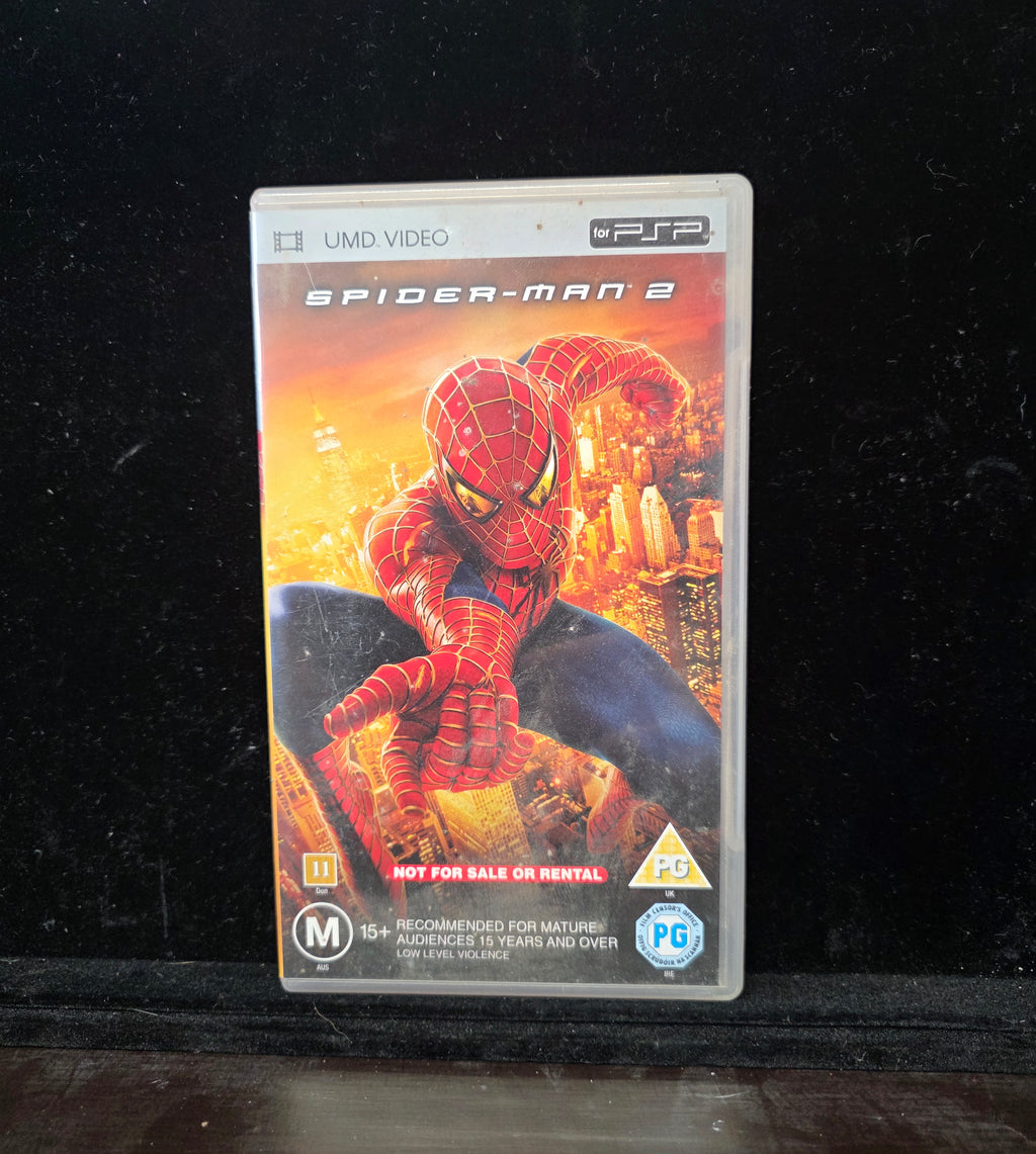 #P020 Spider-Man 2 UMD Video for PSP – AU Promo Edition “Not For Sale or Rental” – Movie Disc