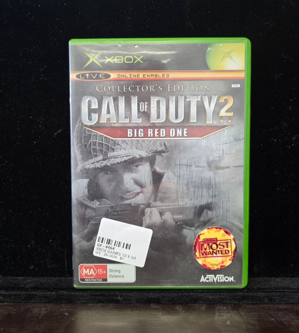 #P020 OG Xbox Call of Duty 2: Big Red One Collector’s Edition (PAL) – Activision Most Wanted MA15+