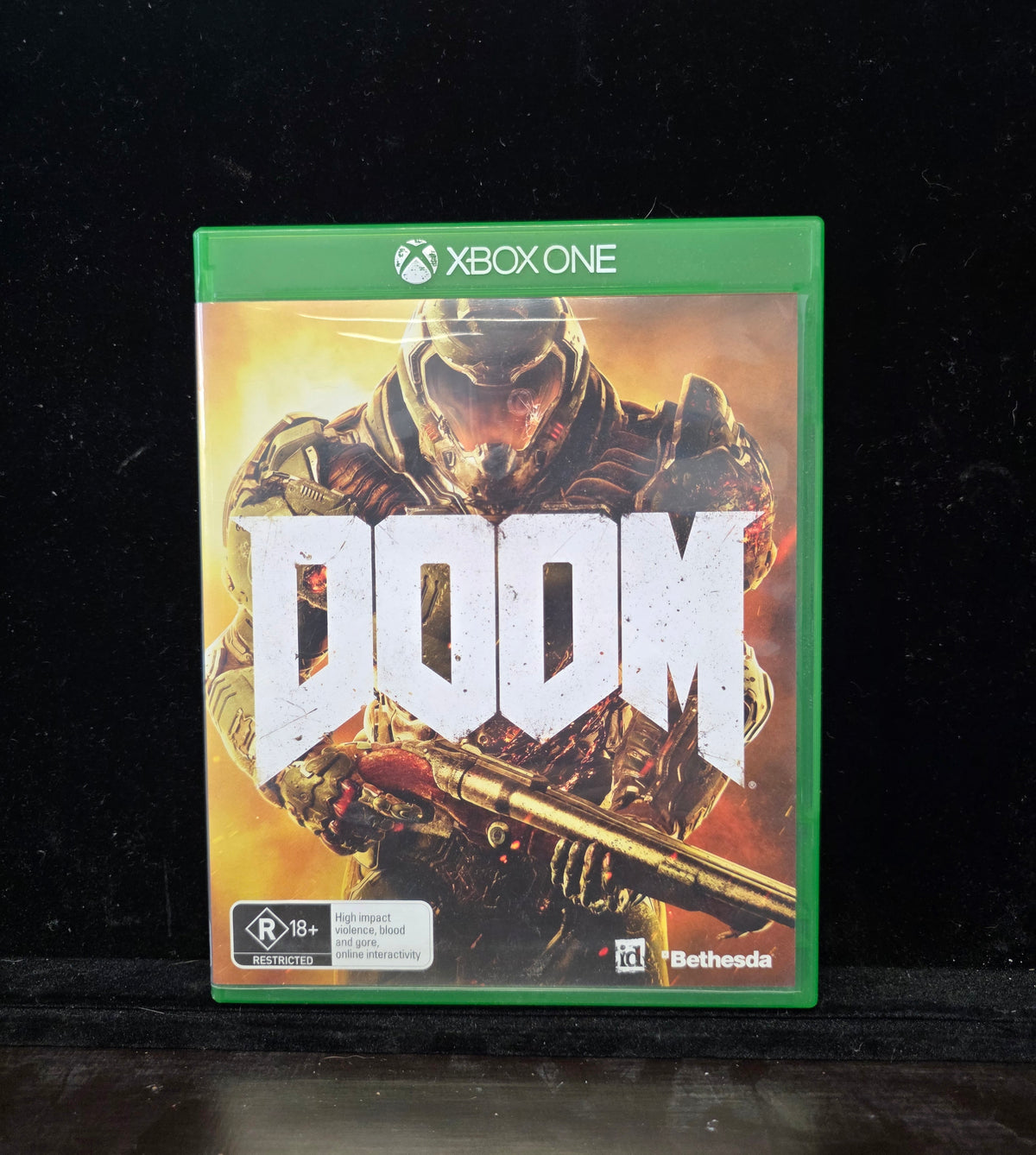 #P020 DOOM (2016) Xbox One Game – Complete in Case, R18+ AU/PAL, CIB Shooter Classic