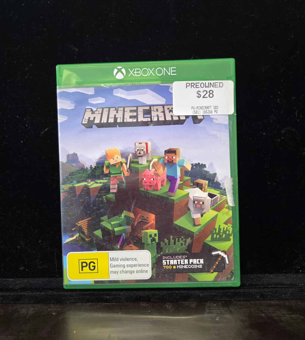 #P020 Minecraft Xbox One Game – Starter Pack + 700 Minecoins (Preowned, PG AUS)