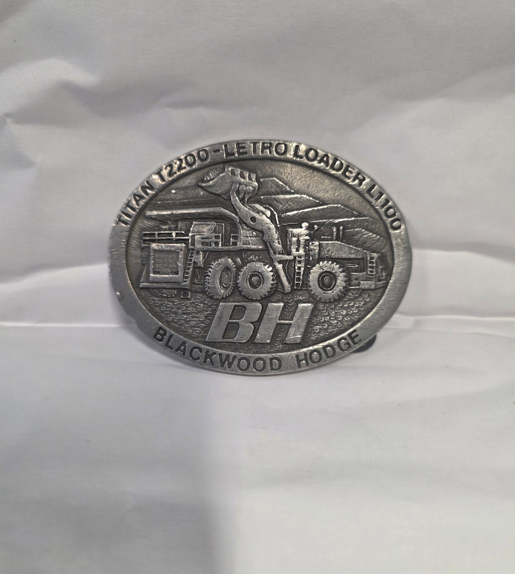 #P022 Vintage BLACKWOOD HODGE Titan T2200 Loader Pewter Belt Buckle – Buckingham Pewter Australia
