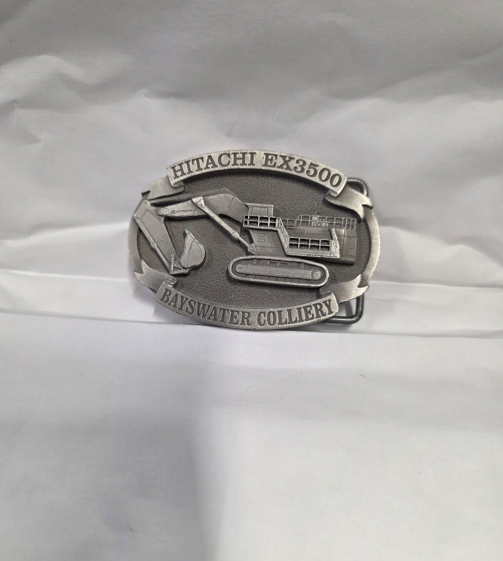 #P022 Rare Hitachi EX3500 Bayswater Colliery Belt Buckle 13/100 Limited Edition