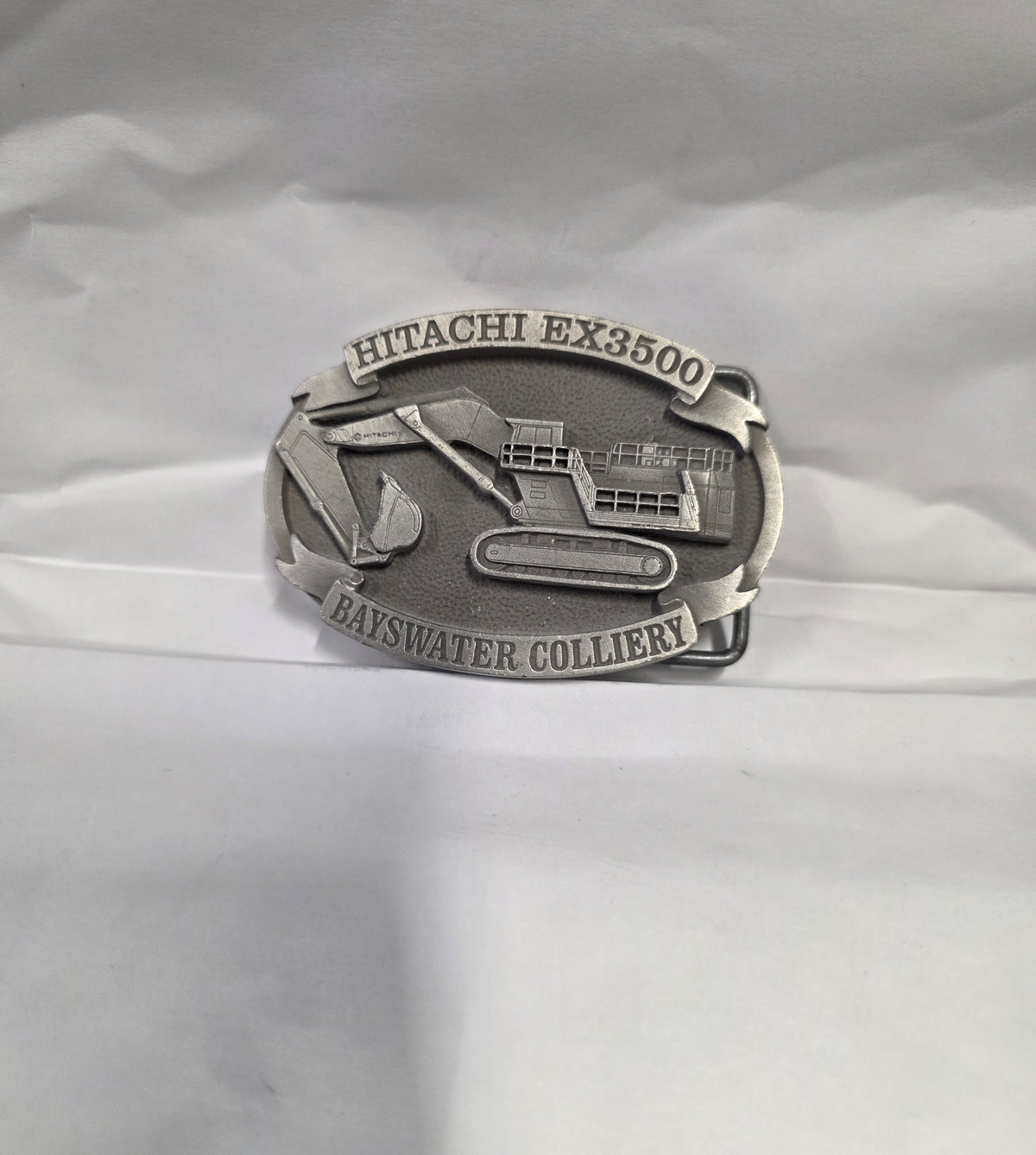 #P022 Rare Hitachi EX3500 Bayswater Colliery Belt Buckle 13/100 Limited Edition