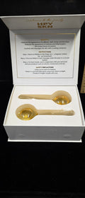 #P022 HPY SKN Gold Glass Ice Roller Set – Under Eye Puffiness Relief NIB