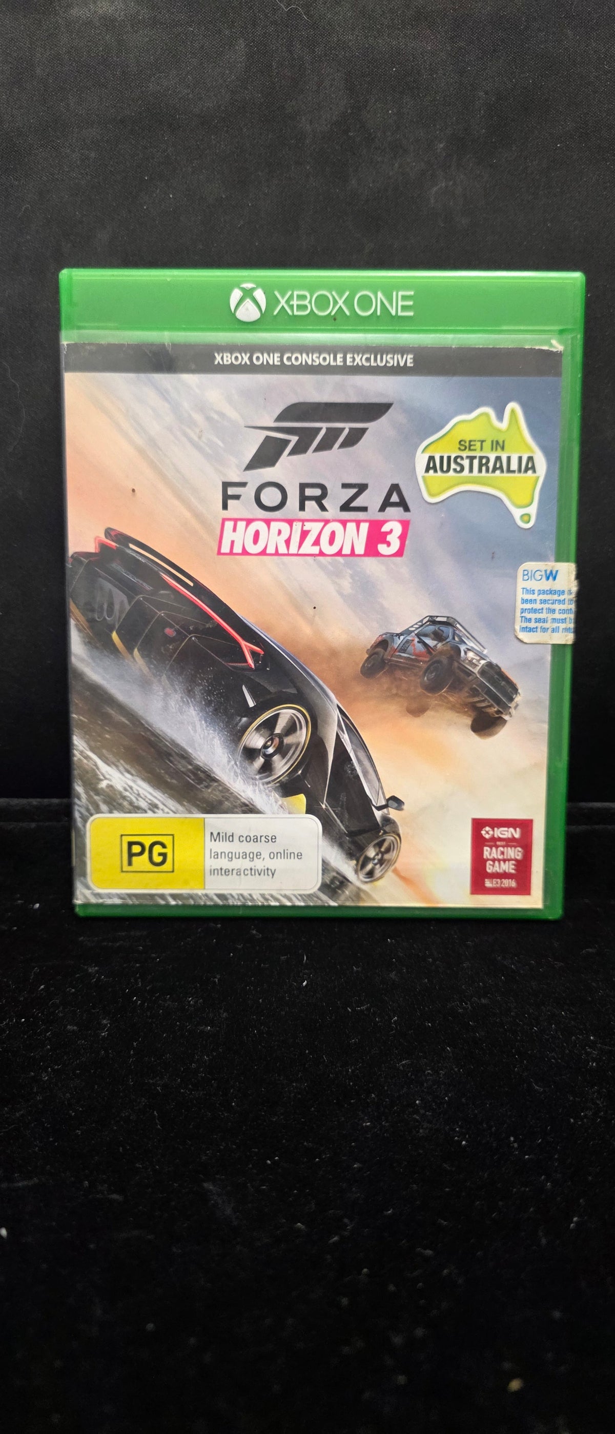 #P024 Forza Horizon 3 Xbox One (PAL) – Set in Australia – Complete Case & Artwork, PG Rated