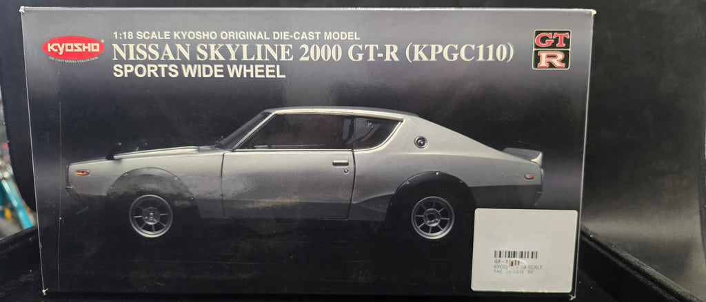 #P025 Kyosho 1:18 Nissan Skyline 2000 GT-R (KPGC110) Die-Cast Model – Sports Wide Wheel