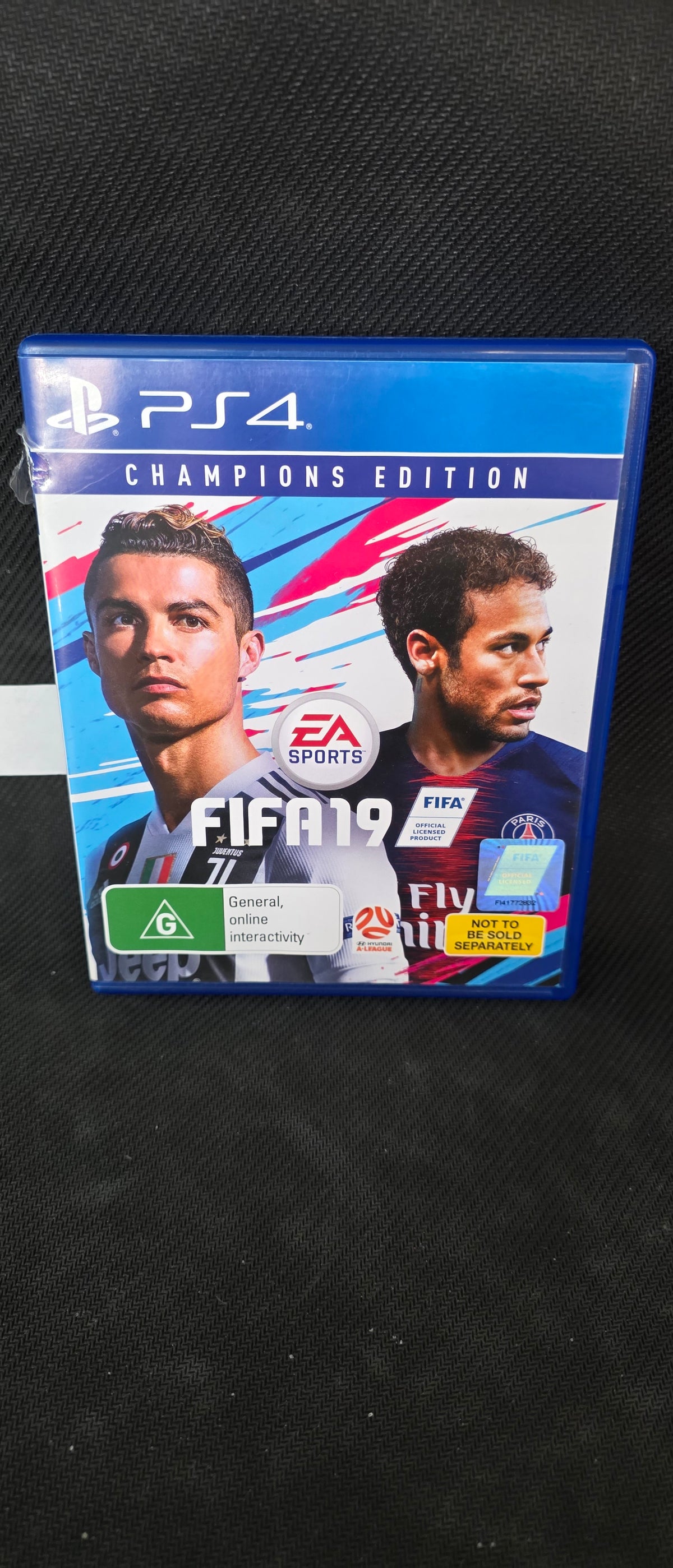 #P029 PS4 FIFA 19 Champions Edition (AU) – Ronaldo & Neymar Cover – Complete in Case