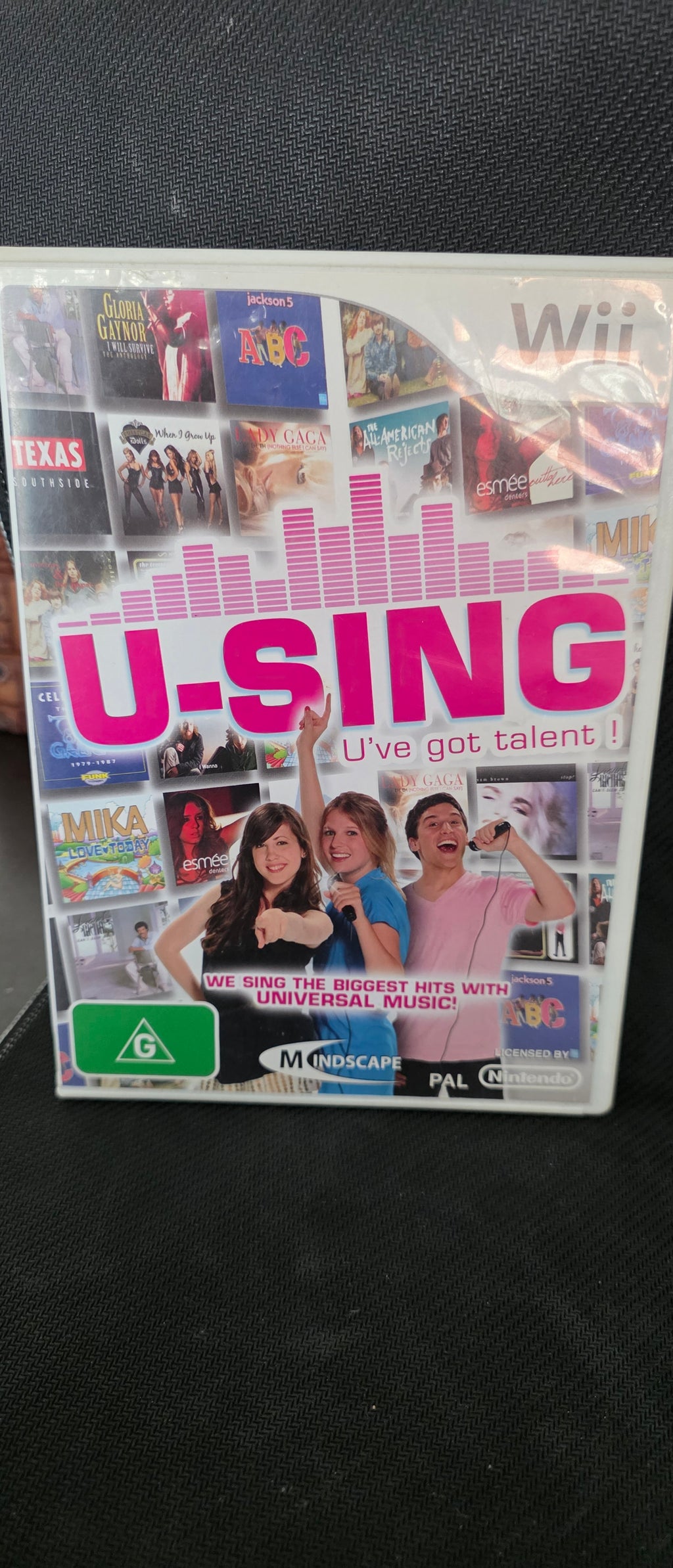 #P029 Nintendo Wii **U-Sing: U’ve Got Talent!** PAL Karaoke Game – Universal Music Hits, CIB