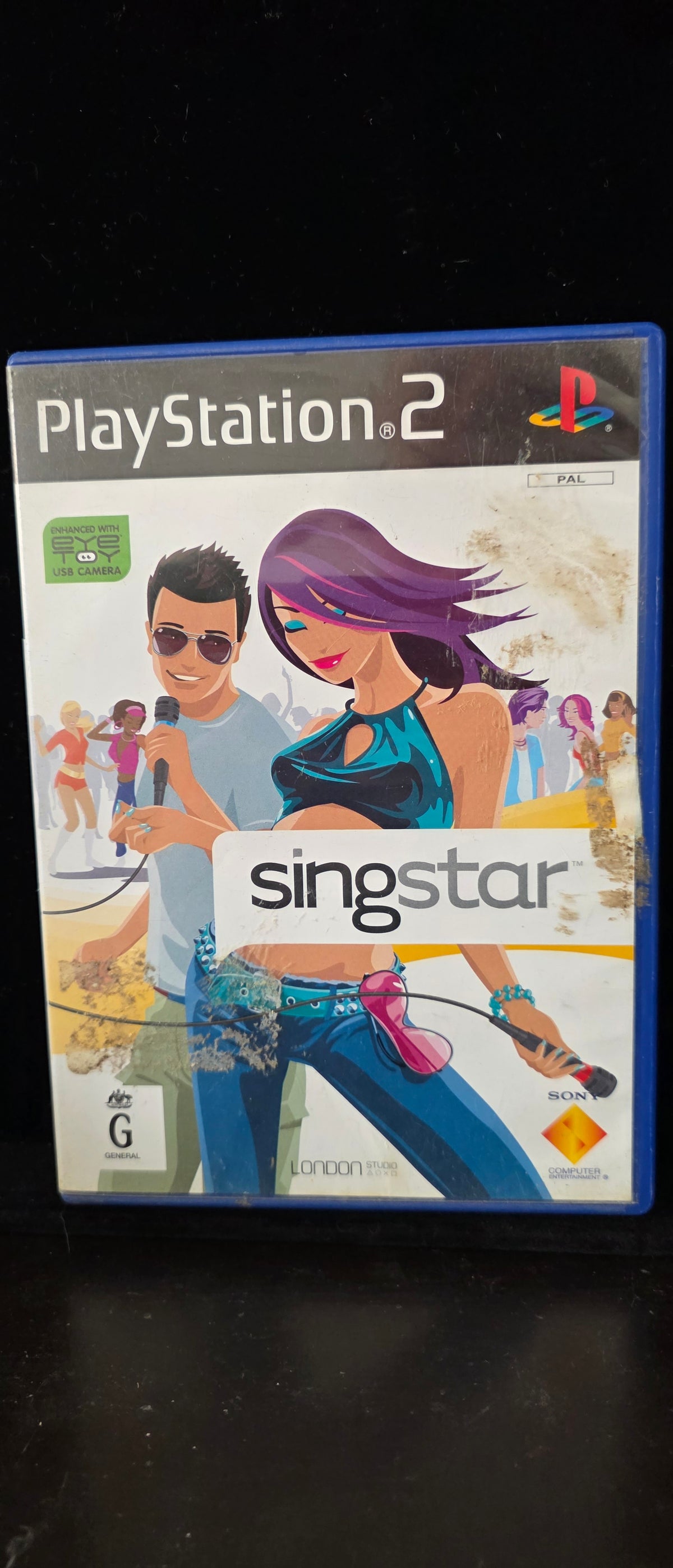 #P027 PS2 SingStar (PAL) – Original Sony Karaoke Party Game AUS Cover