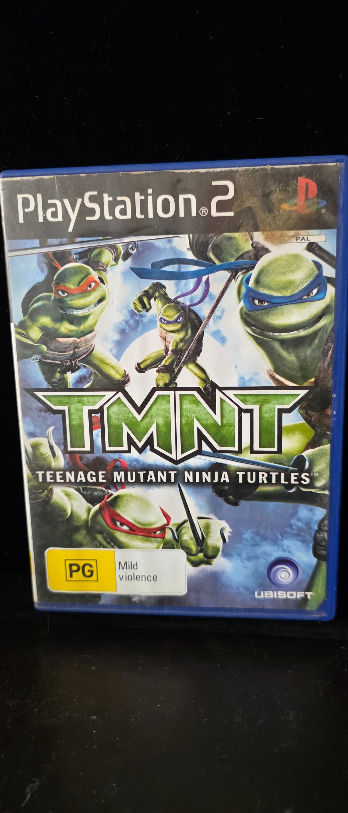 #P027 Sony PS2 **TMNT: Teenage Mutant Ninja Turtles** Game (PAL, Ubisoft, PG)