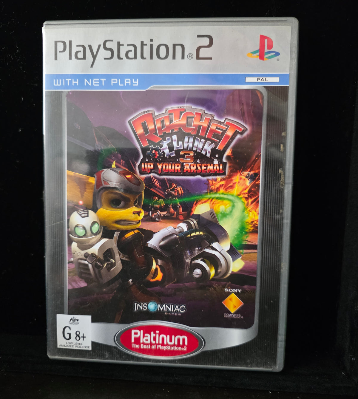 #P027 Ratchet & Clank 3: Up Your Arsenal – PlayStation 2 PS2 PAL Platinum Edition (With Net Play, AU/NZ)