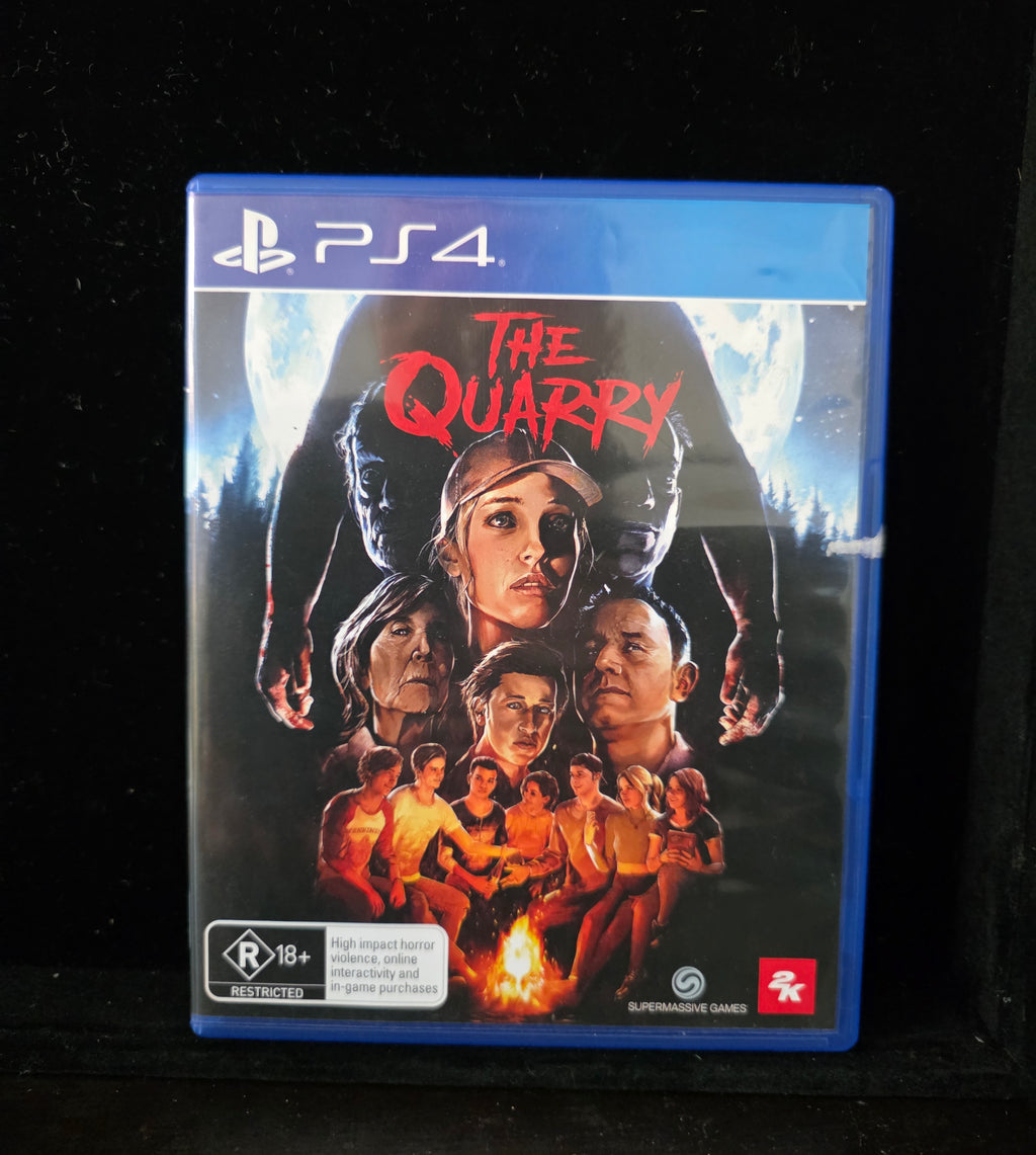 #P027 PS4 Game – The Quarry (R18+ AU Release) – Teen Horror Thriller – Complete Case & Artwork