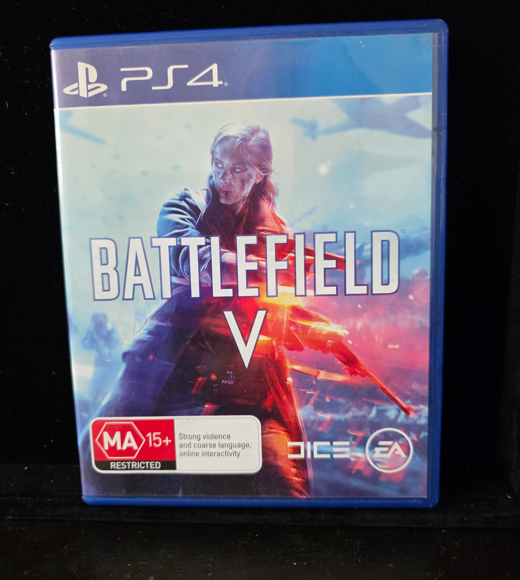 #P027 PS4 Battlefield V (Sony PlayStation 4, MA15+ AU) – Complete Case & Artwork, Tested Working