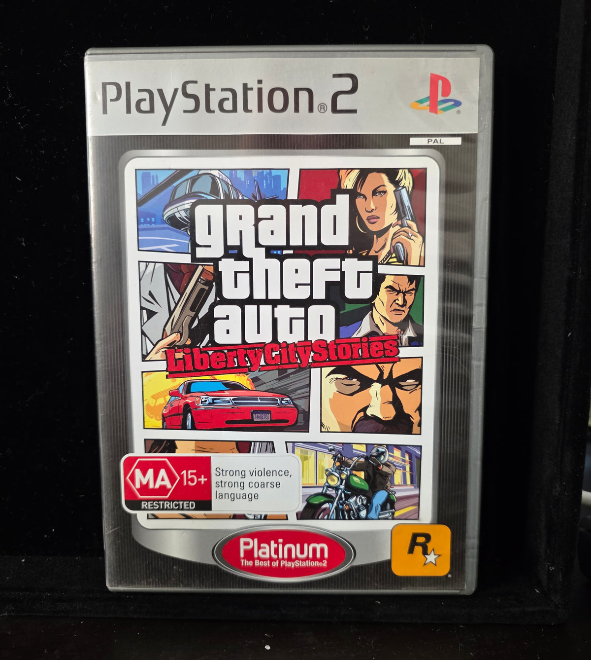 #P028 PS2 Grand Theft Auto: Liberty City Stories – Platinum PAL Edition (MA15+ CIB)