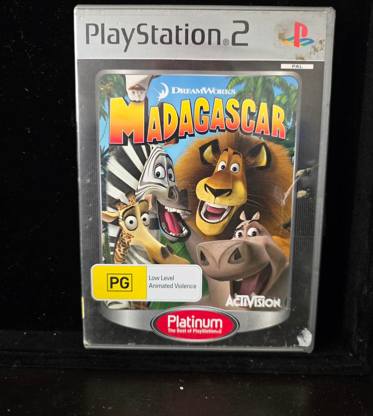#P028 PS2 Madagascar Platinum (PAL) – DreamWorks / Activision – Complete Australian Release, PG Rated